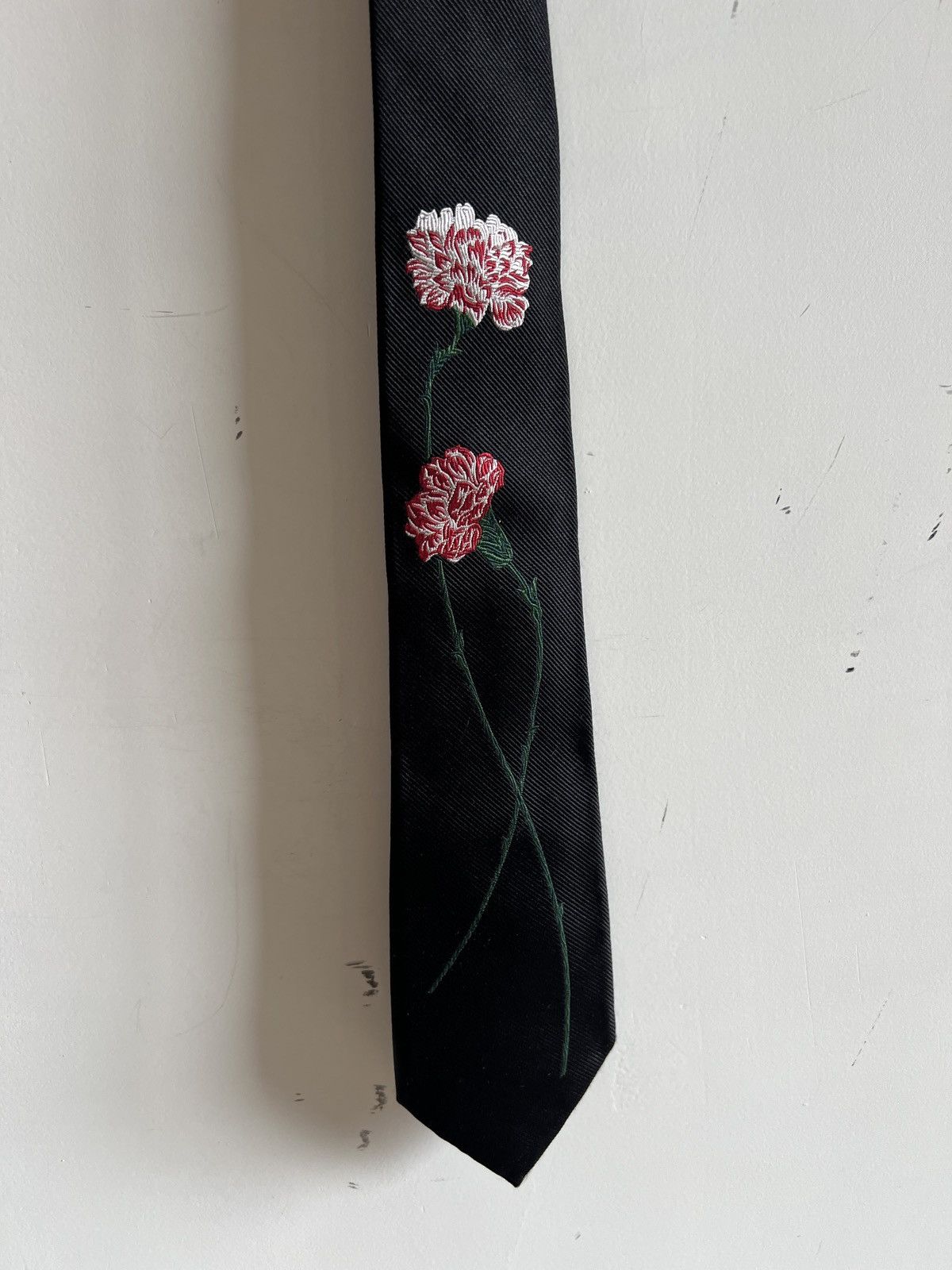 Yohji Yamamoto Yohji Yamamoto HOMME - FLORAL PATTERN DERBY TIE Size ONE SIZE - 2 Thumbnail