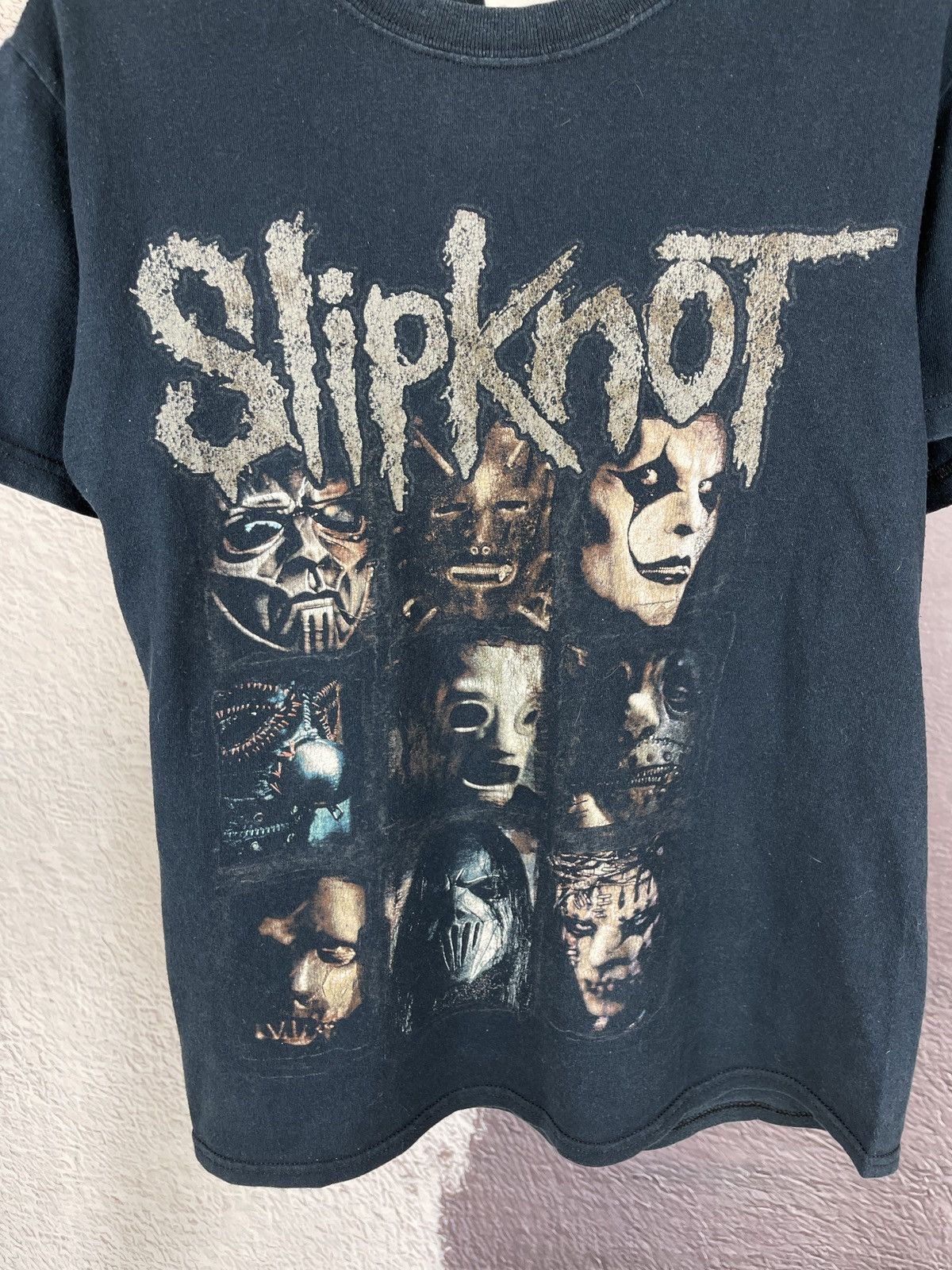 Band Tees Slipknot vintage y2k faces portrait big logo tee shirt Size US S / EU 44-46 / 1 - 4 Thumbnail