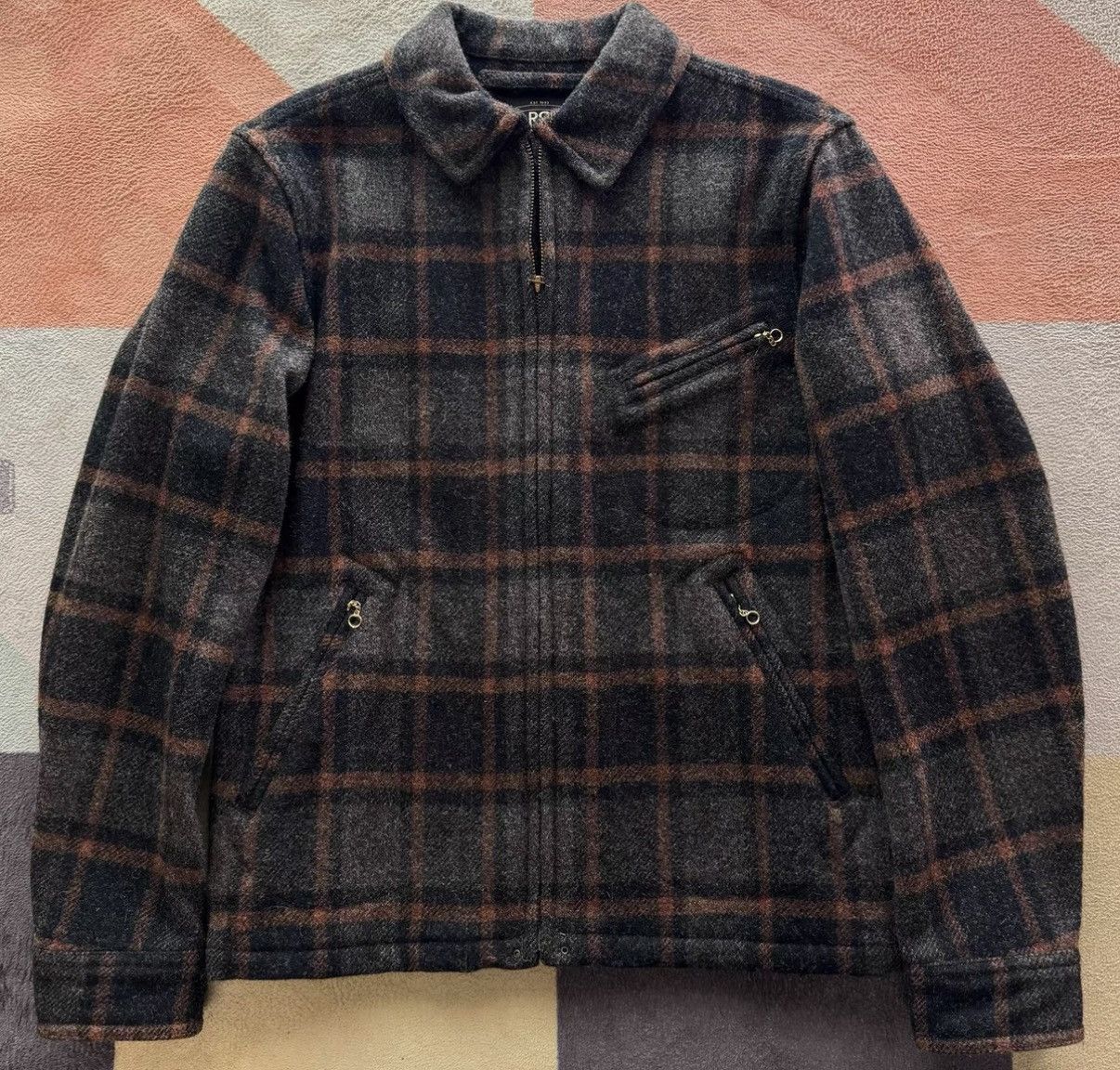 RRL Ralph Lauren RRL Ralph Lauren Double RL Plaid Wool Jacket K22 Size US S / EU 44-46 / 1 - 1 Thumbnail