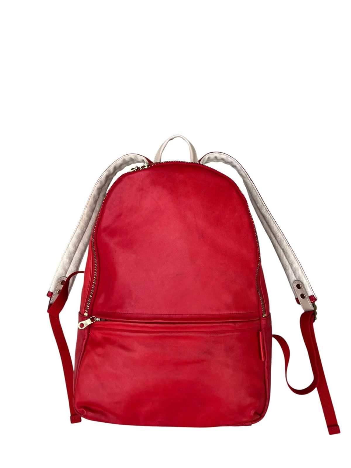 Shellac Agility Japan Patina Red Leather Backpack Bag Size ONE SIZE - 2 Thumbnail