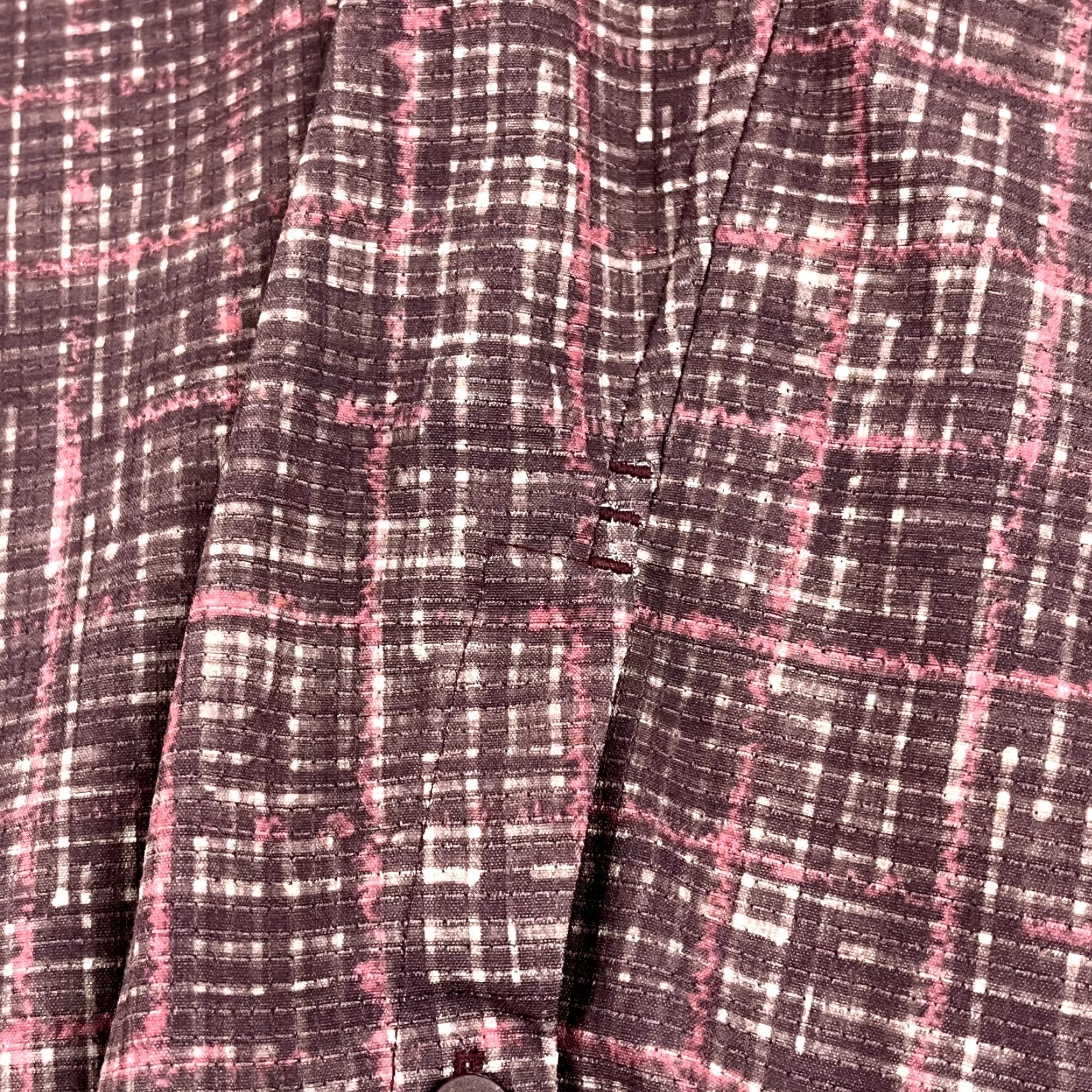 Lululemon LULULEMON Shirt Mens L/XL Airing Easy Button Up Long Sleeve Marker Check Cassis Size US L / EU 52-54 / 3 - 3 Thumbnail