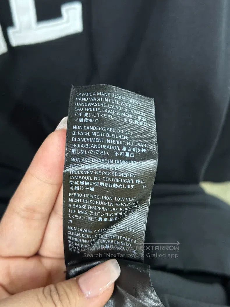 Balenciaga Balenciaga Black Letter Oversize Loose Short Sleeve T-Shir Size US M / EU 48-50 / 2 - 6 Thumbnail