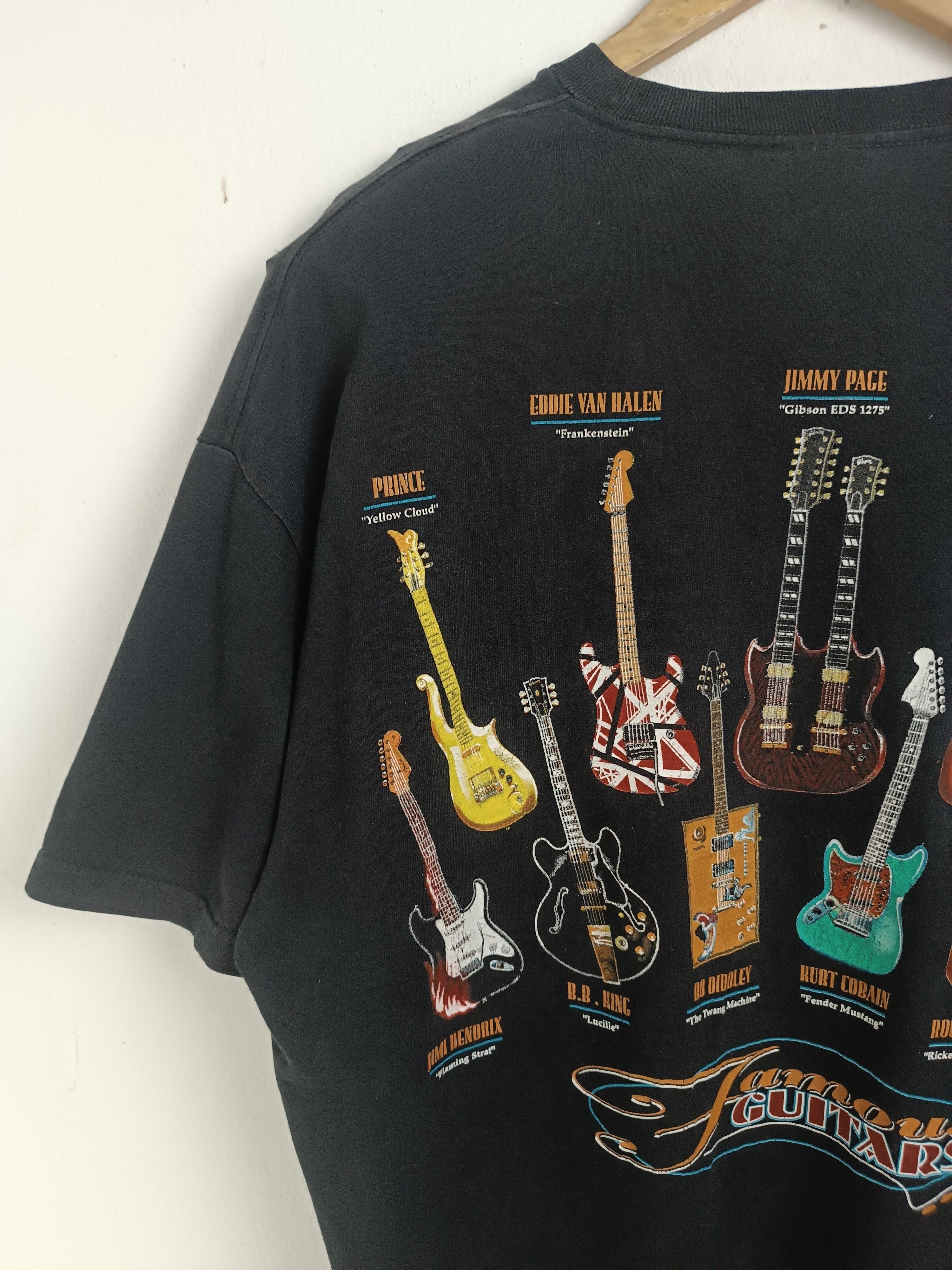 Vintage VINTAGE 2000s FAMOUS GUITAR PRINCE JIMMY PAGE HENDRIX VAI Ts Size US XL / EU 56 / 4 - 13 Thumbnail