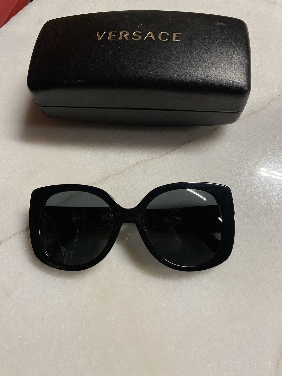 Designer Versace Black Medusa Logo Sunglasses Shades Size ONE SIZE - 2 Thumbnail