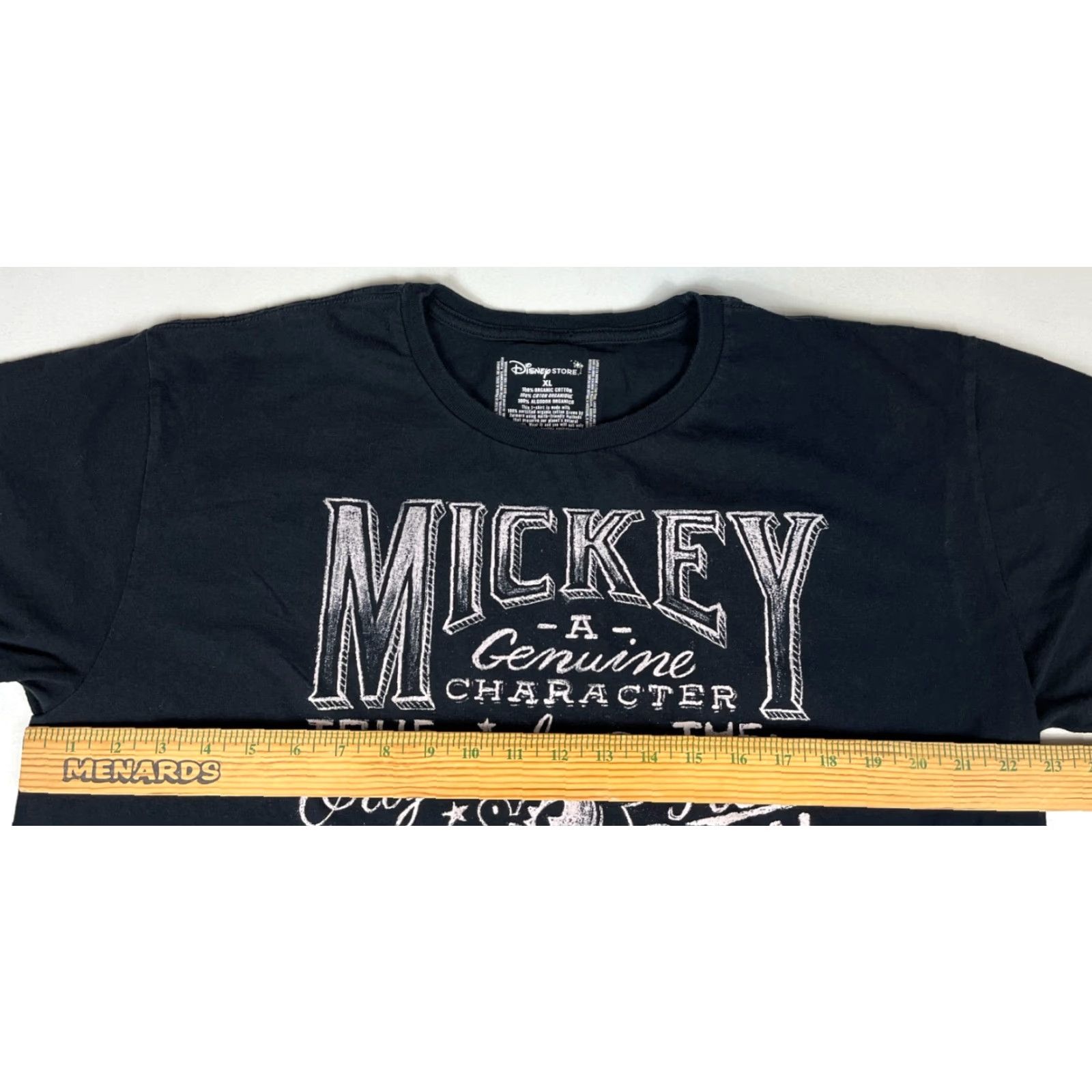Disney Disney Store Mickey Mouse T-Shirt Mens XL Black Organic Cotton Crew Neck Short Sleeve Shirt Size US XL / EU 56 / 4 - 6 Thumbnail