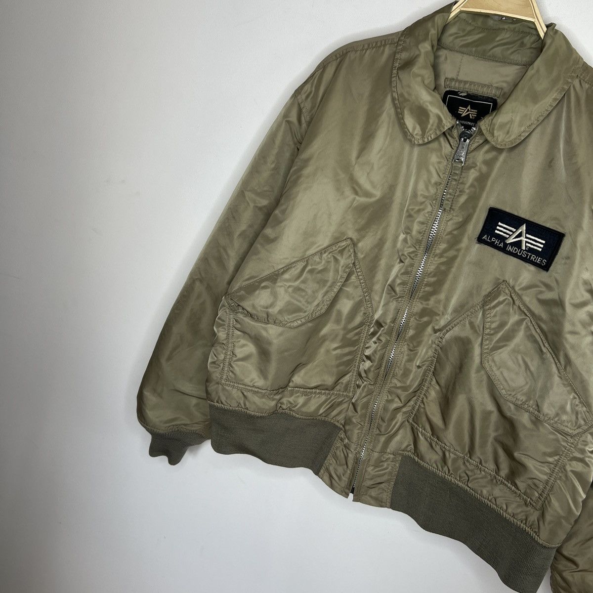 Alpha Industries Alpha Industries CWU 45 Rare Bomber Jacket Vintage Khaki Size US XL / EU 56 / 4 - 2 Thumbnail