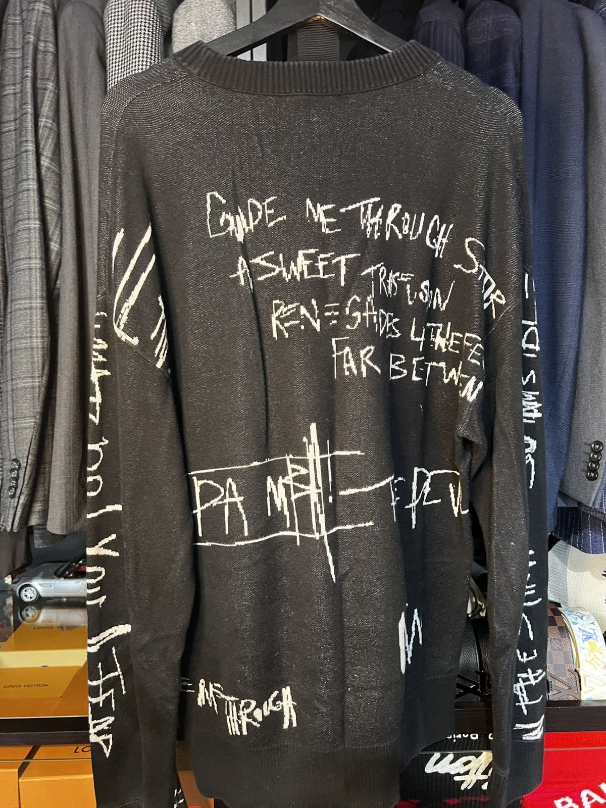 Hugo × Hugo Boss Hugo by Hugo Boss Sweater - Black Graffiti. Size L Size US L / EU 52-54 / 3 - 4 Thumbnail