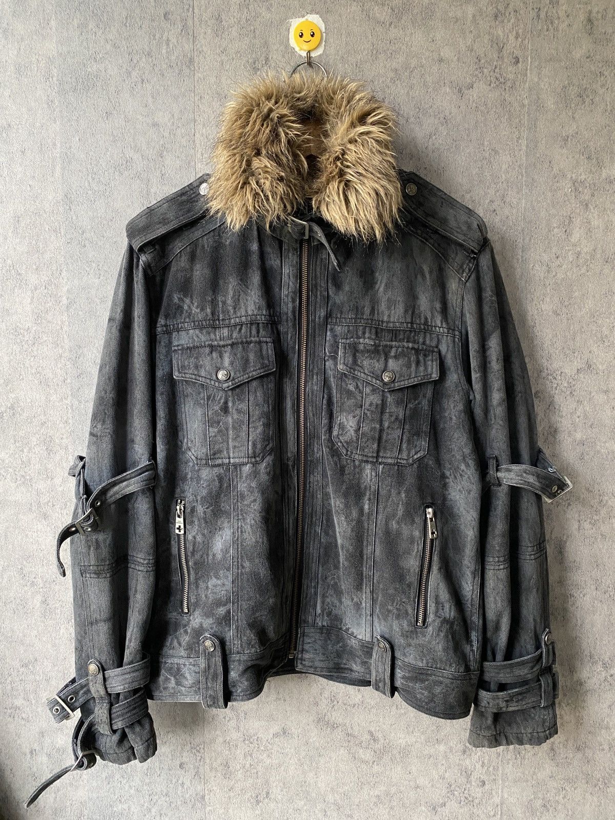If Six Was Nine Bernings Sho Punk Designer Bondage Fur Design Jacket Size US L / EU 52-54 / 3 - 4 Thumbnail