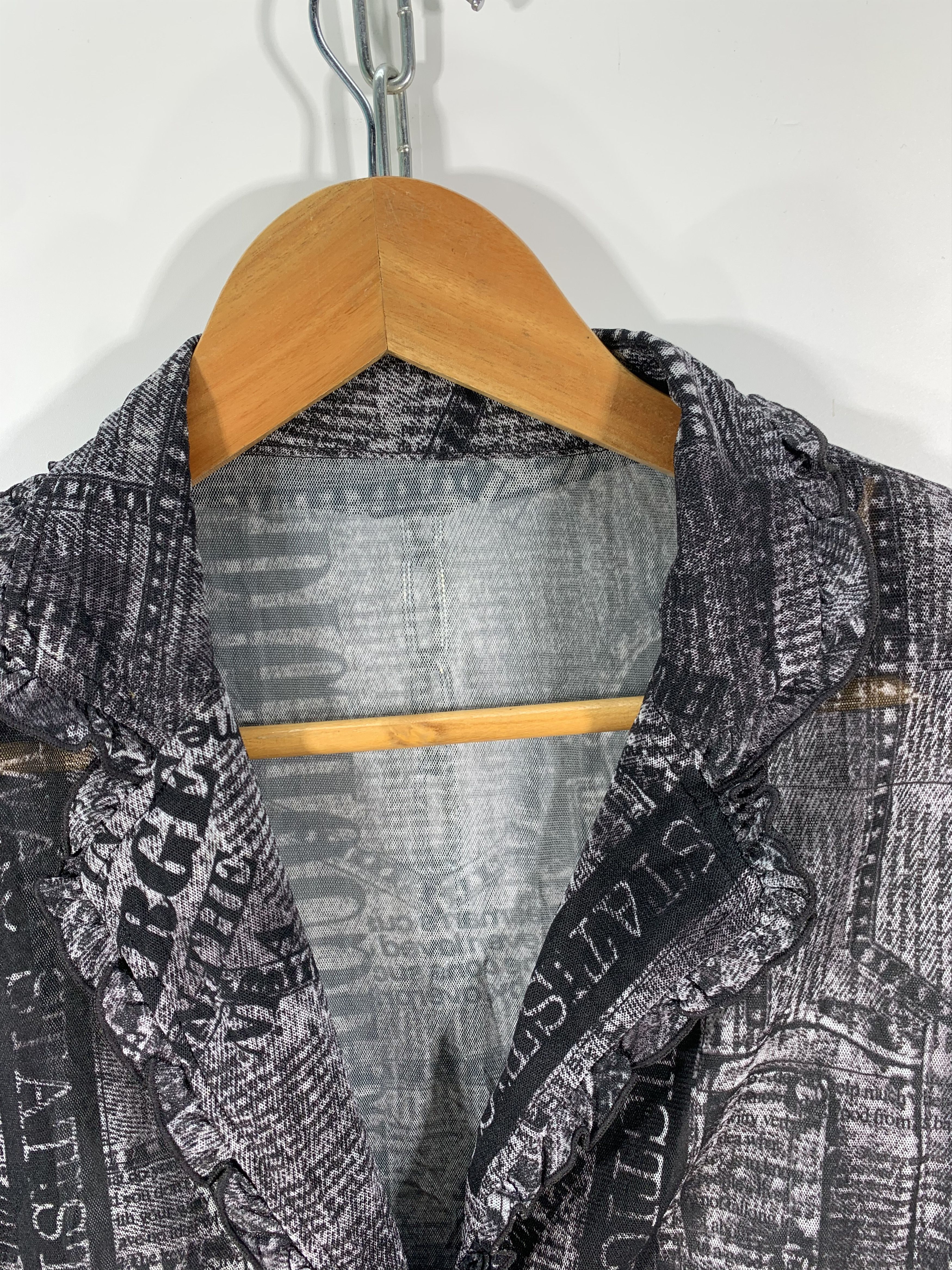 Japanese Brand × Vintage ⚡️Vintage Mesh Printed All Jacket Size L / US 10 / IT 46 - 4 Thumbnail