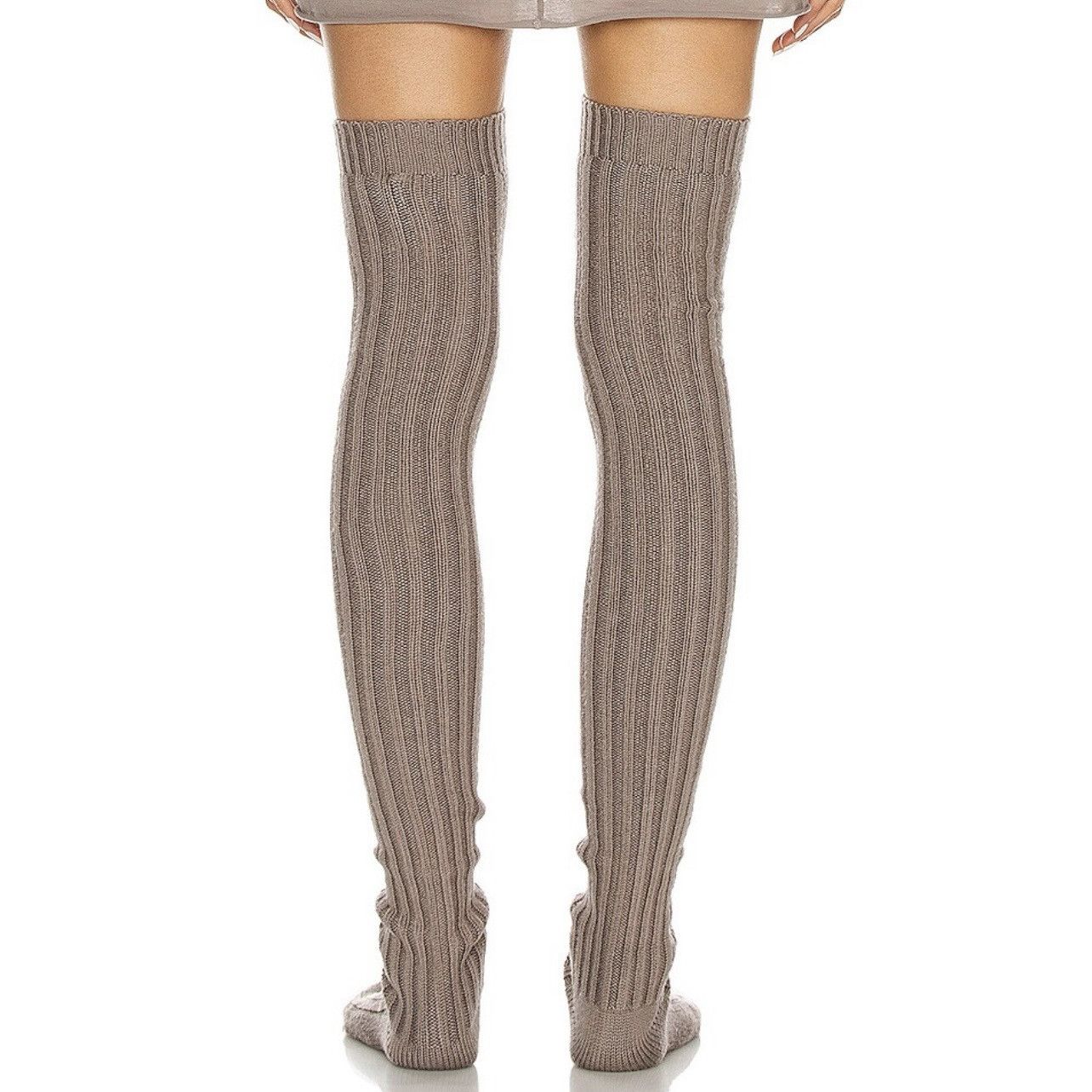 Moncler × Rick Owens MONCLER + RICK OWENS Thigh High Stocking in Dust Size ONE SIZE - 4 Thumbnail