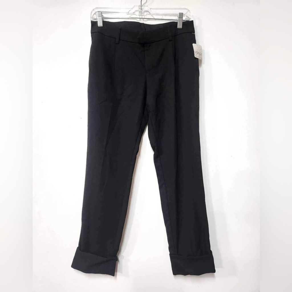 Free People Free People Rolled Cuff Hem Straight Leg Trouser Size 0. B19 Size 25" / US 0 / IT 36 - 1 Thumbnail