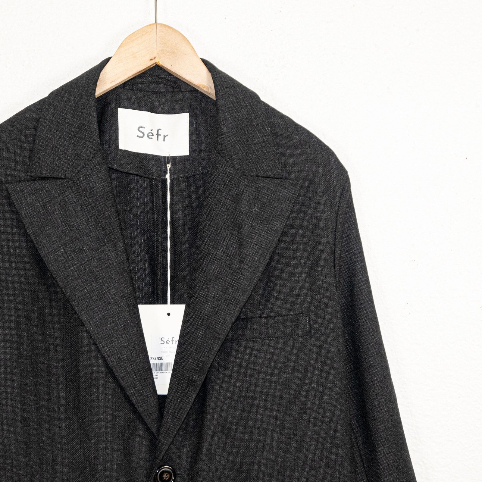 Sefr Sefr $450 Zeke Twill Coat in Gray Lightweight Poly wool Size US L / EU 52-54 / 3 - 4 Thumbnail