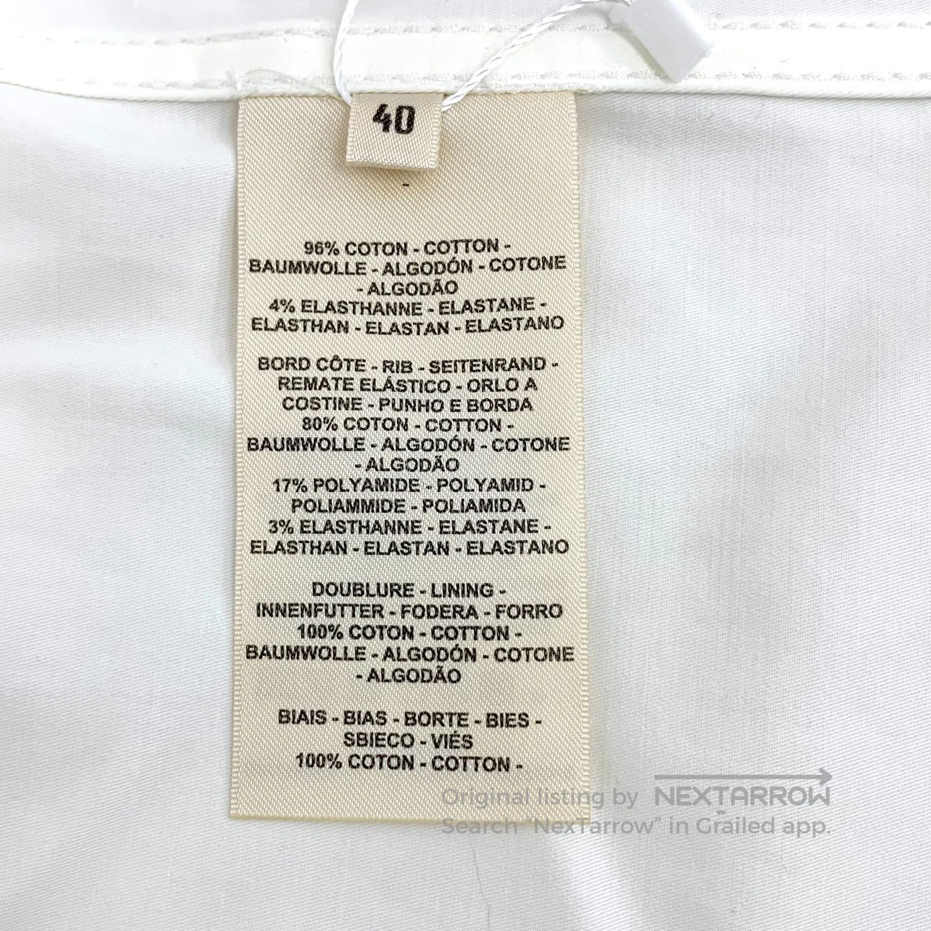 Hermes Hermes White cotton spaghetti strap sleeveless dress| Size S / US 4 / IT 40 - 9 Thumbnail