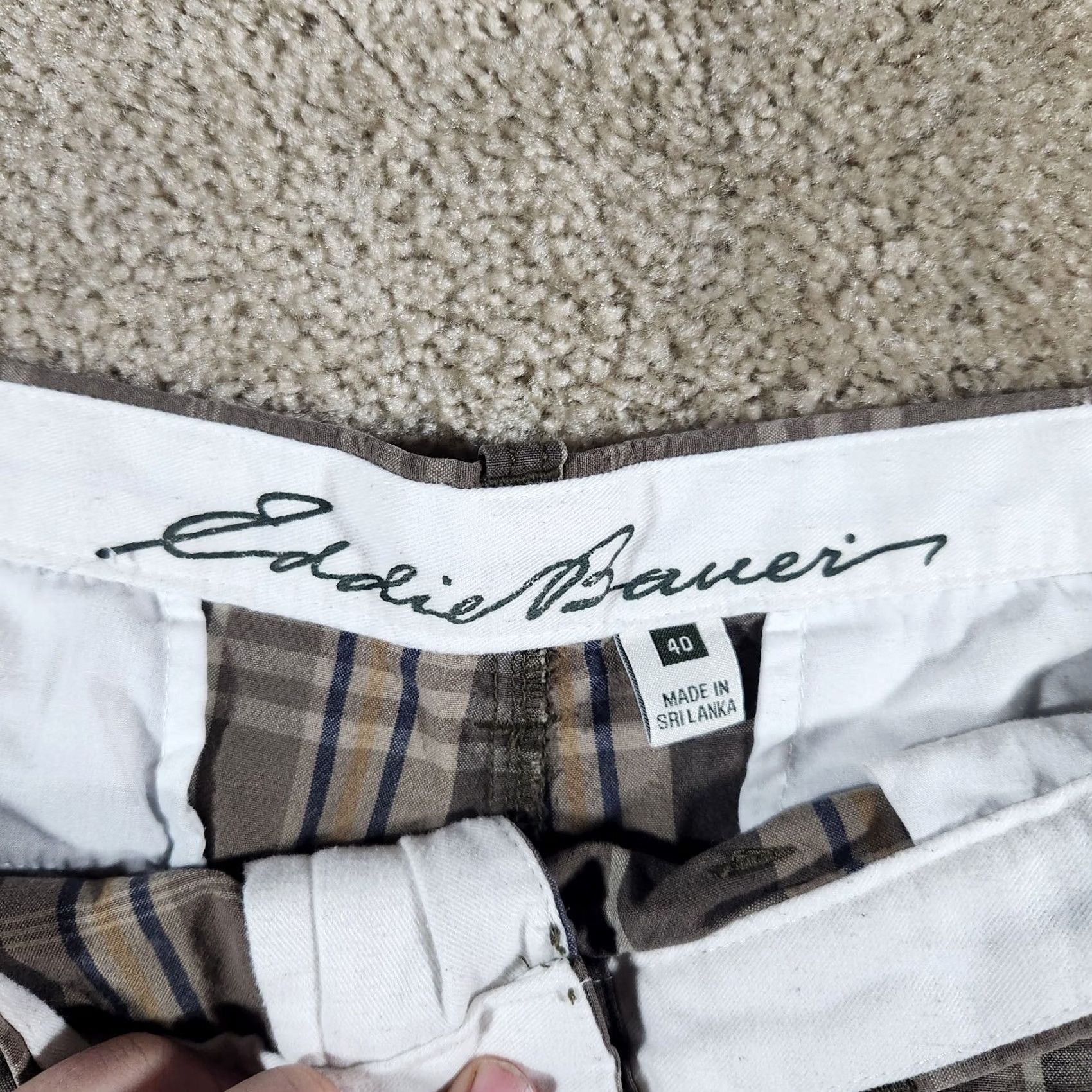 Eddie Bauer Eddie Bauer Men's Chino Shorts 40 Brown Plaid Legend Wash Size US 40 / EU 56 - 2 Thumbnail