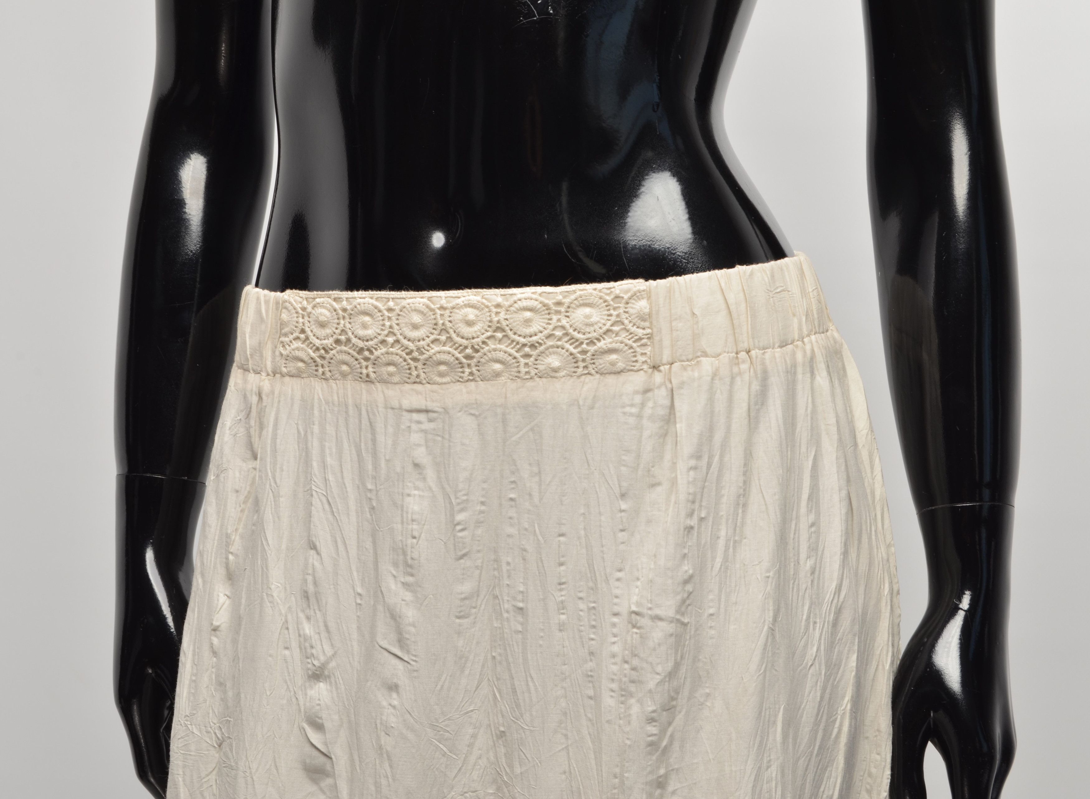 Vintage Myrine Antwerp Gray/Beige Cottage Fairy Y2K Skirt Size 28" / US 6 / IT 42 - 3 Thumbnail