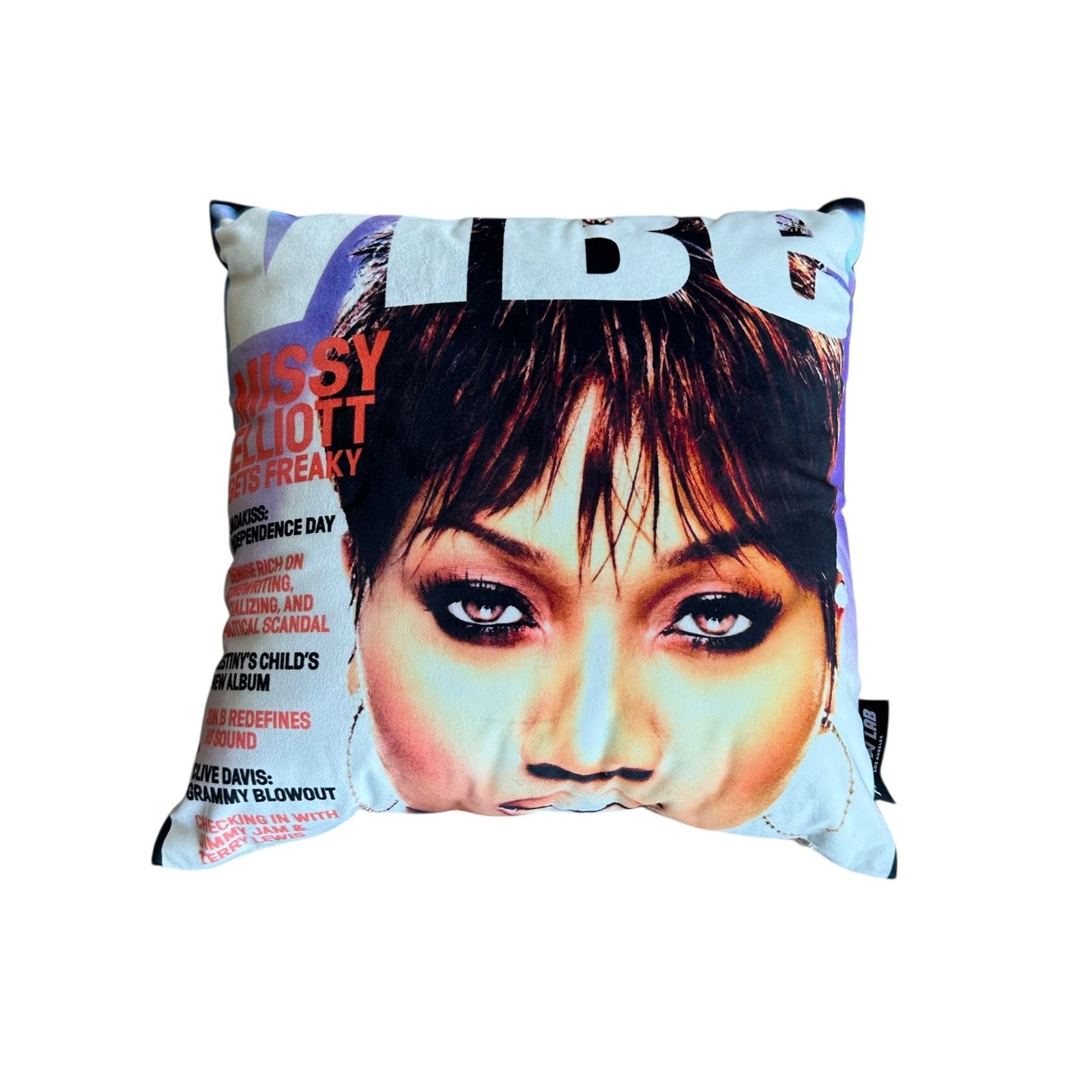 Rap Tees PillowLab Missy Elliot Vibe Cover Magazine Pillow Size ONE SIZE - 1 Thumbnail