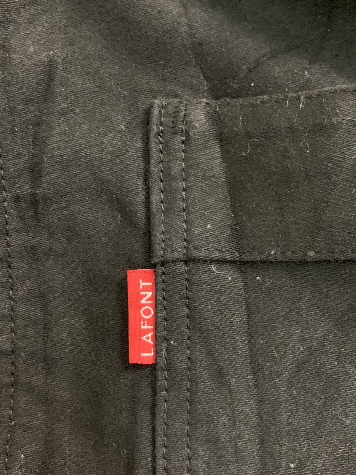 Other Rare Vintage Adolphe Lafont Black Moleskin Chore Jacket Size US L / EU 52-54 / 3 - 6 Thumbnail