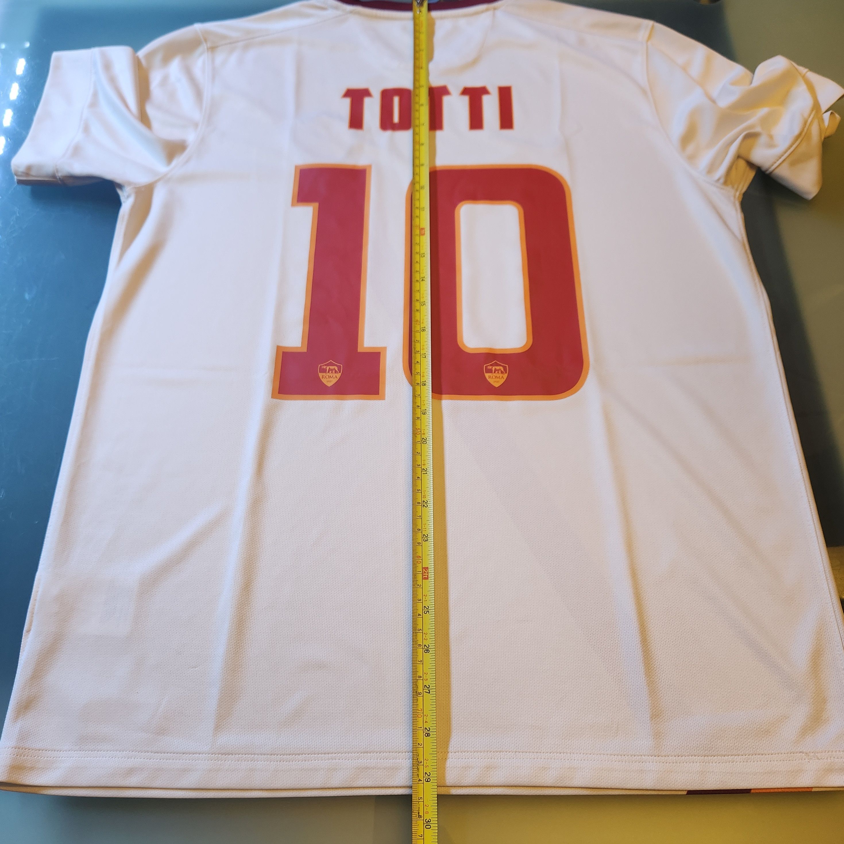 Nike Authentic AS Roma TOTTI 2014-2015 14/15 Away Jersey Size US L / EU 52-54 / 3 - 16 Thumbnail