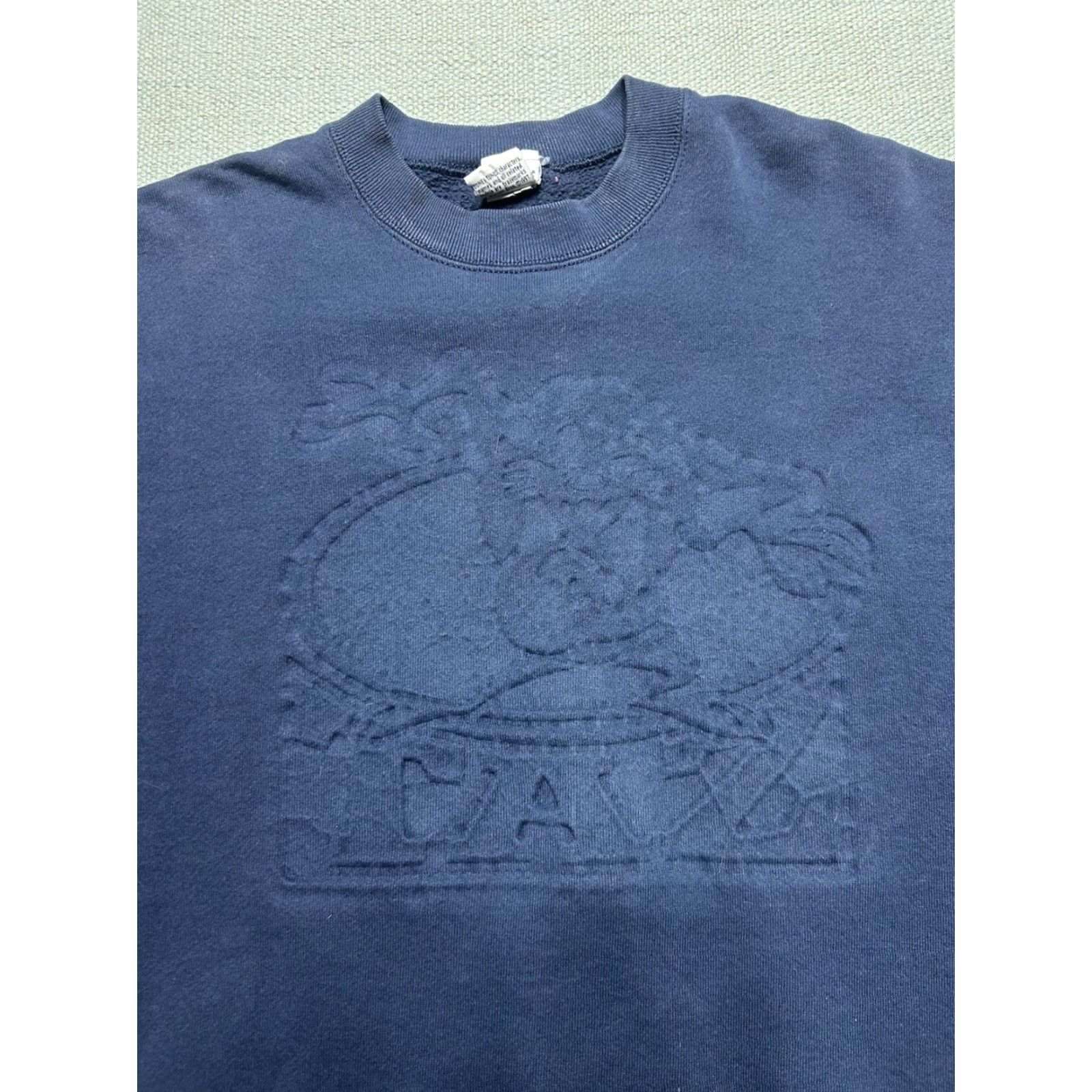 Vintage VINTAGE 90s LOONEY TUNES TAZ EMBOSSED BLUE SWEATSHIRT ADULT XL CREWNECK MEN Blue XL Sweatshirt 90s Taz Looney Tunes Embossed - Mens Size US XL / EU 56 / 4 - 2 Thumbnail