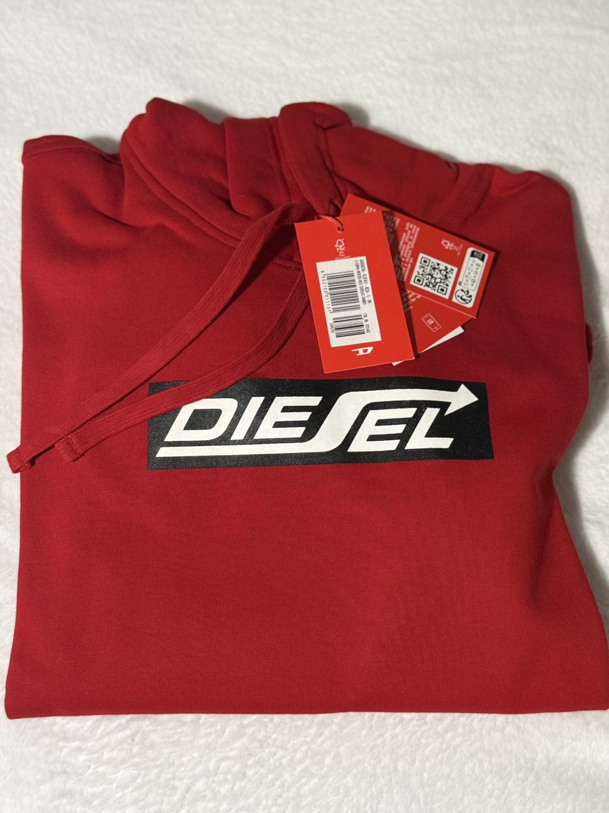 Diesel Diesel Brushed Cotton Hoodie US Medium Size US M / EU 48-50 / 2 - 2 Thumbnail