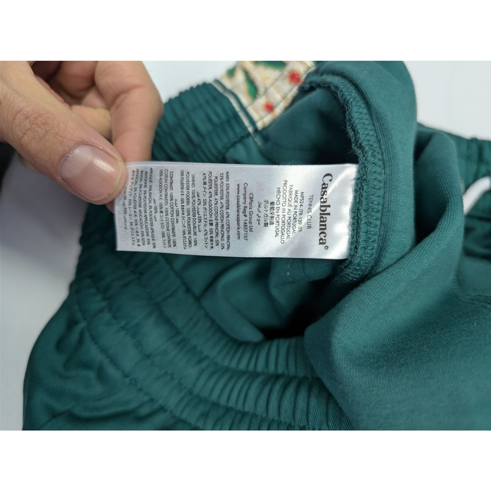 Casablanca o1rshd1 CC20 Laurel Tape sweatpants / Trousers in Green Size US 32 / EU 48 - 18 Thumbnail
