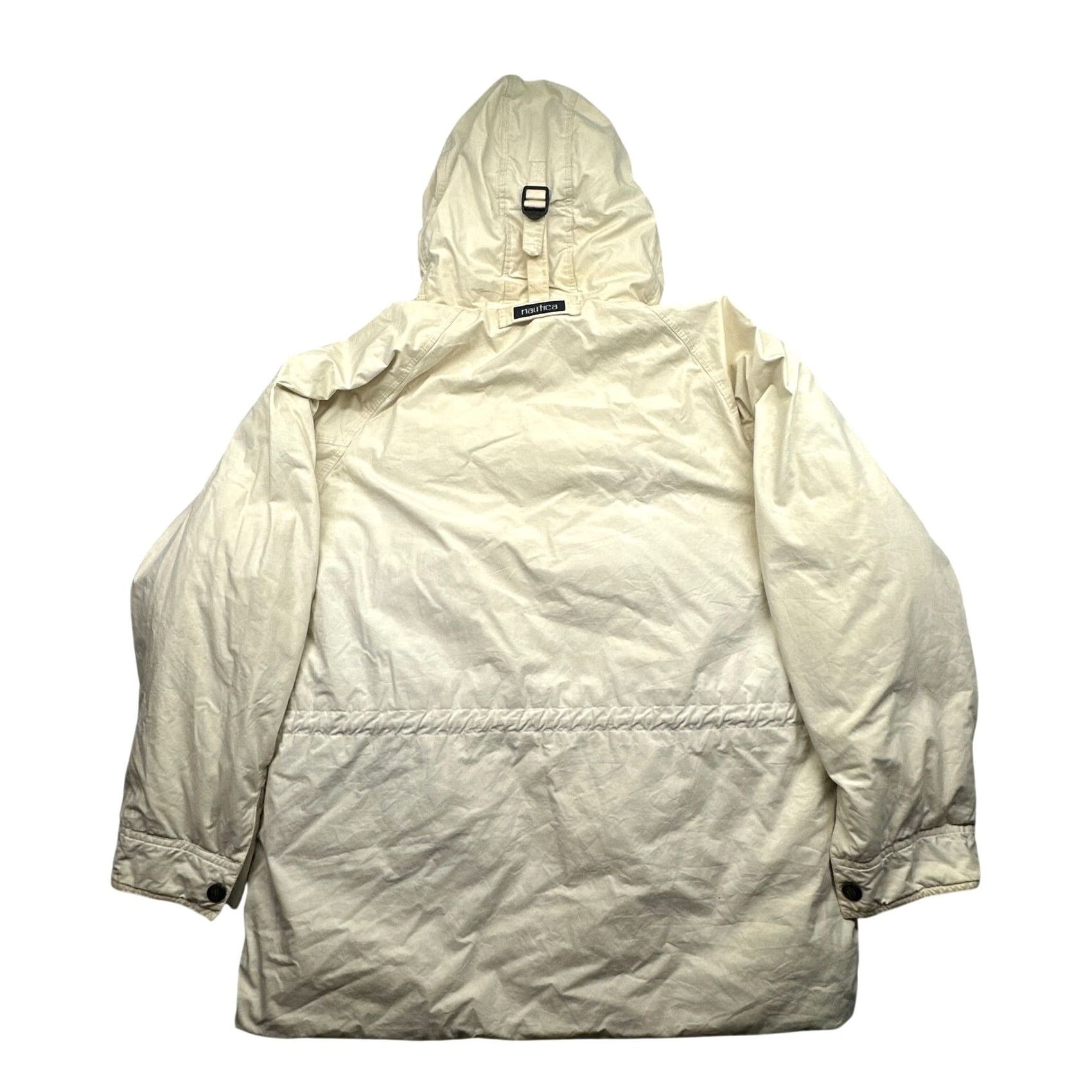 Nautica VINTAGE Nautica Duck Down Puffer Parka Jacket Large White Green STAINED Mens Size US L / EU 52-54 / 3 - 2 Thumbnail