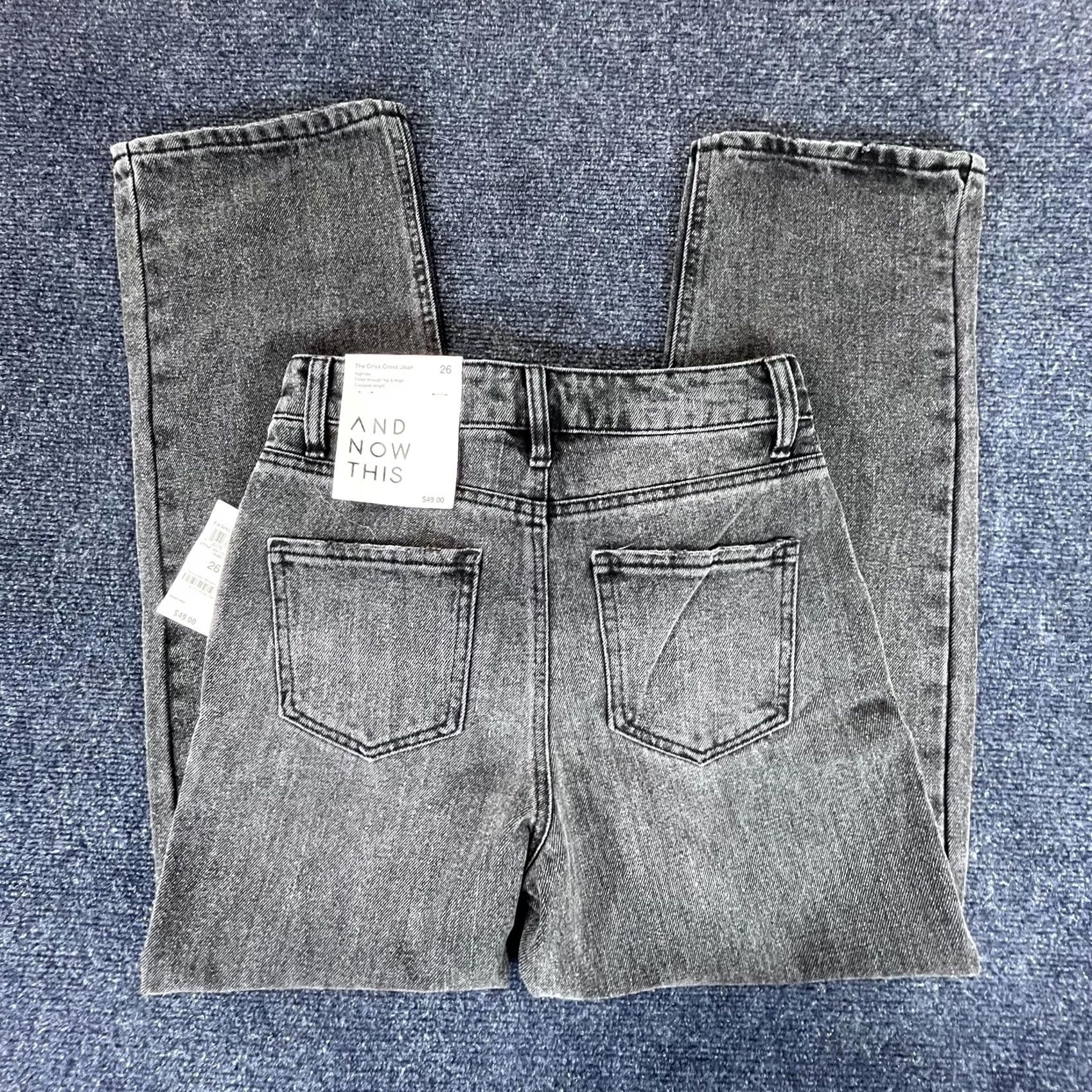Vintage And Now This Jeans Womens 26 Gray Dumont High Rise Straight Denim Pants Size 26" / US 2 / IT 38 - 4 Thumbnail