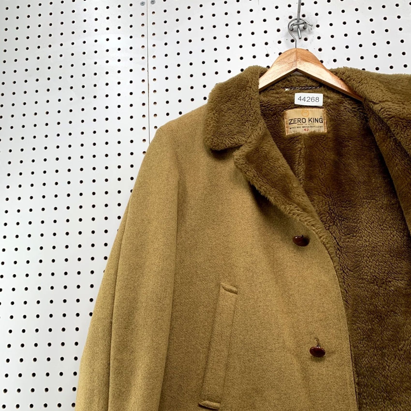 Marlboro VINTAGE Zero King Wool Coat Mens 42 Brown Wind Water Repellent Marlboro Man USA Coat Mens 42 Brown Wool Black? Size US XS / EU 42 / 0 - 7 Thumbnail