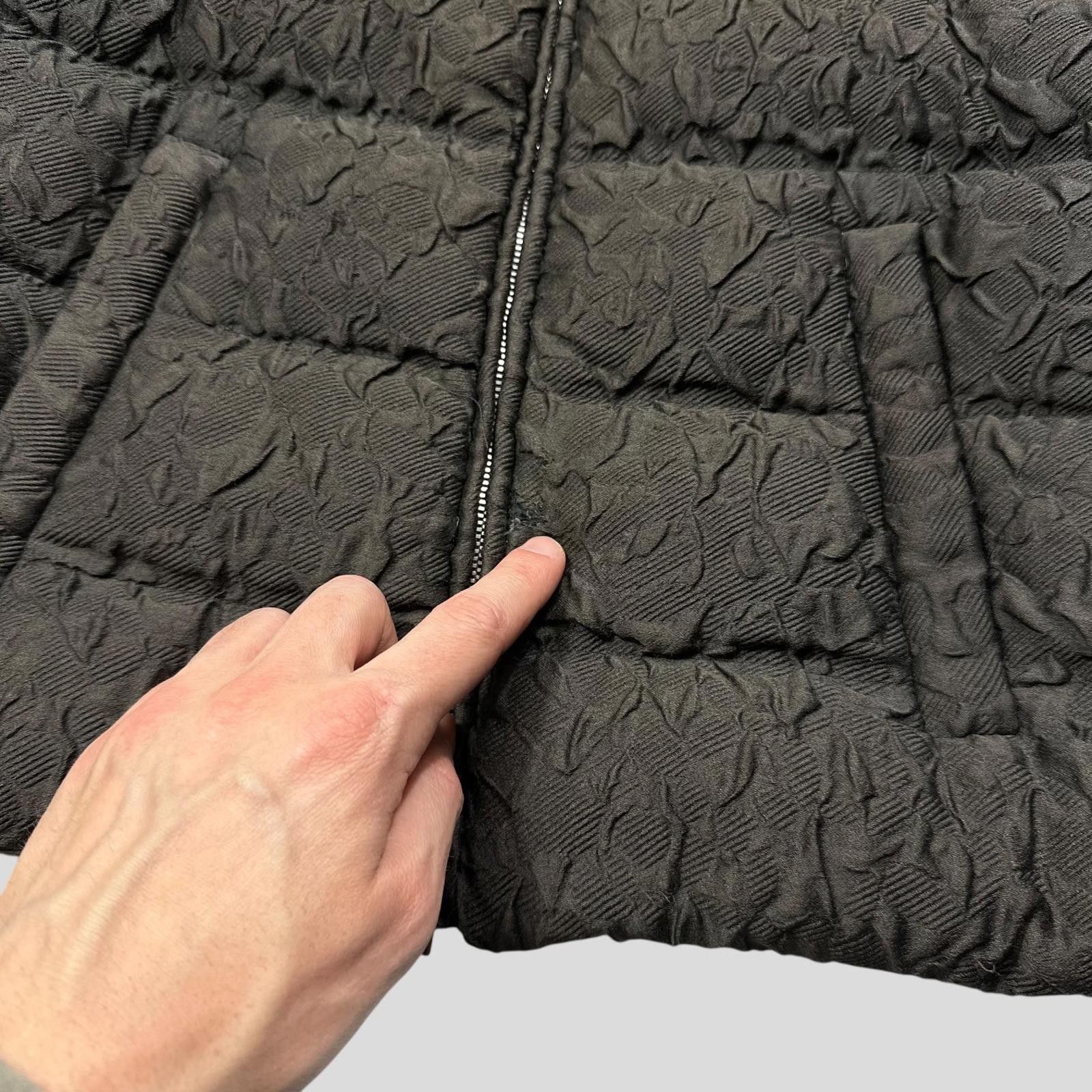 Prada Prada 2014 Extreme Fur Silk & Wool Textured Puffer Jacket S Size US S / EU 44-46 / 1 - 11 Thumbnail