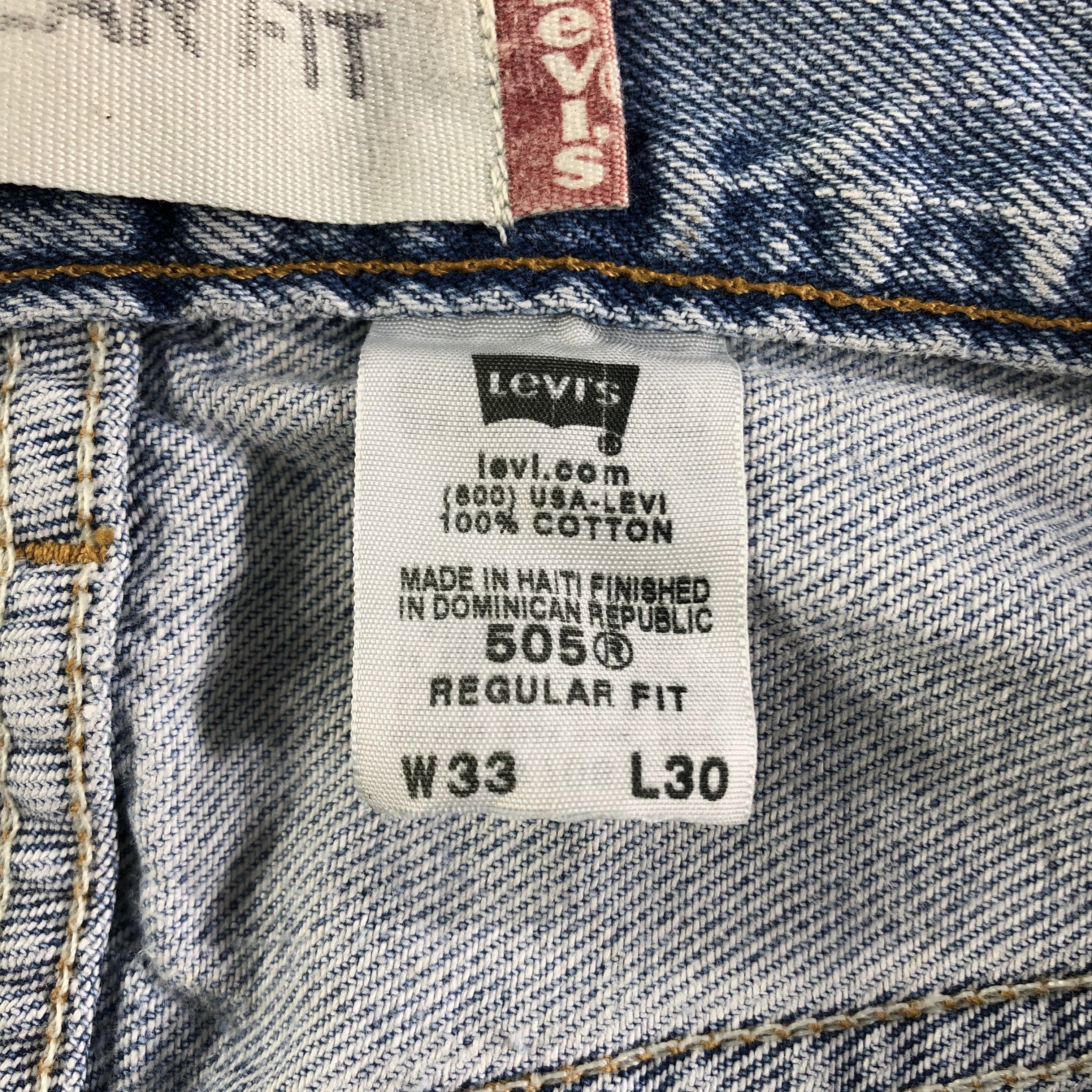 Levi's Vintage Blue Wash Levis 505 Jeans-J3158 Size US 32 / EU 48 - 11 Thumbnail