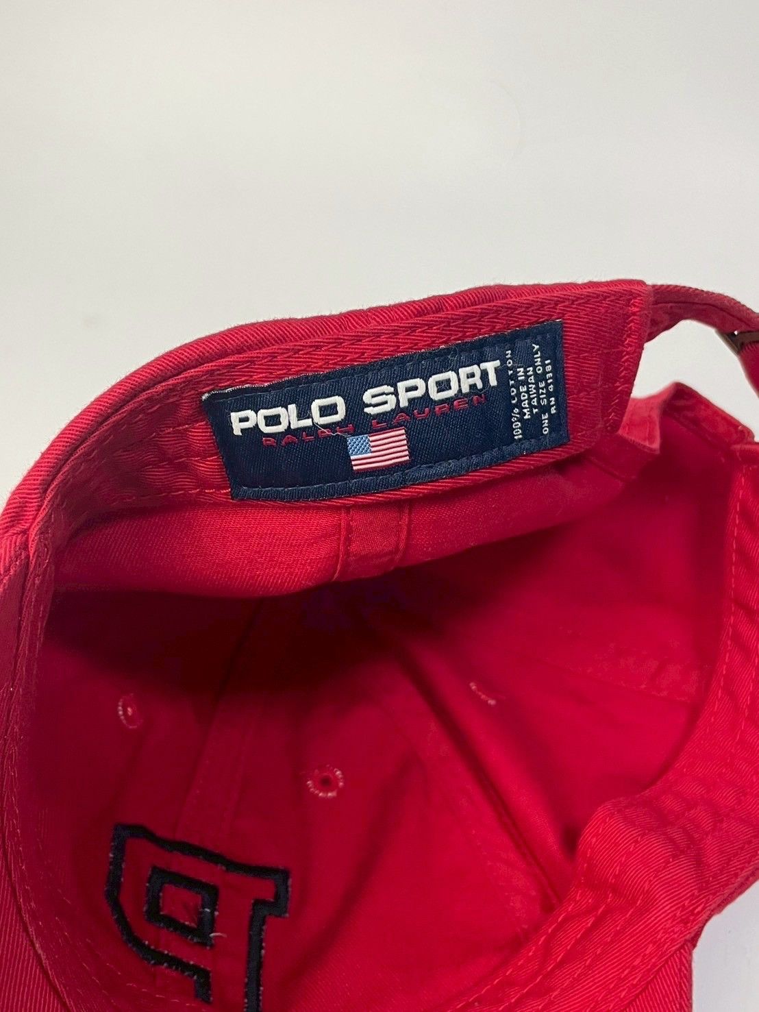 Polo Ralph Lauren Vintage Polo Sport Ralph Lauren Big P Logo Hat Size ONE SIZE - 7 Thumbnail