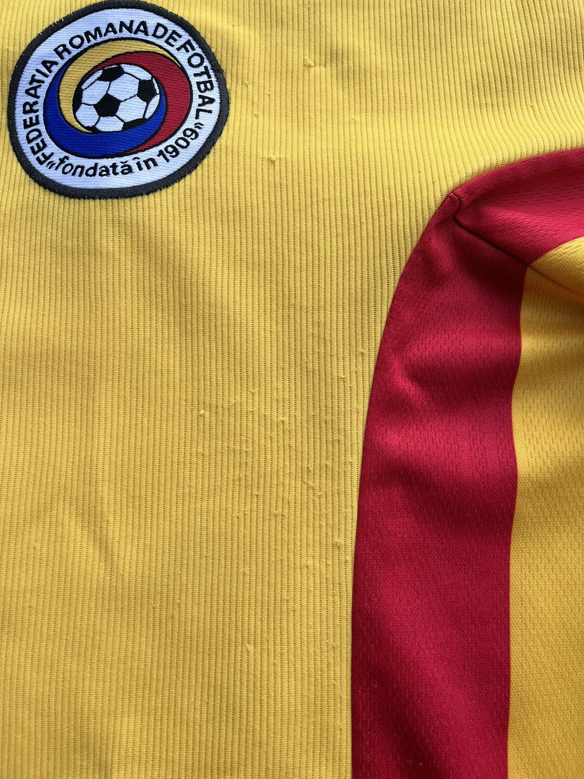 Adidas Vintage 1998 Romania Gheorge Hagi Shirt Jersey Size US L / EU 52-54 / 3 - 6 Thumbnail