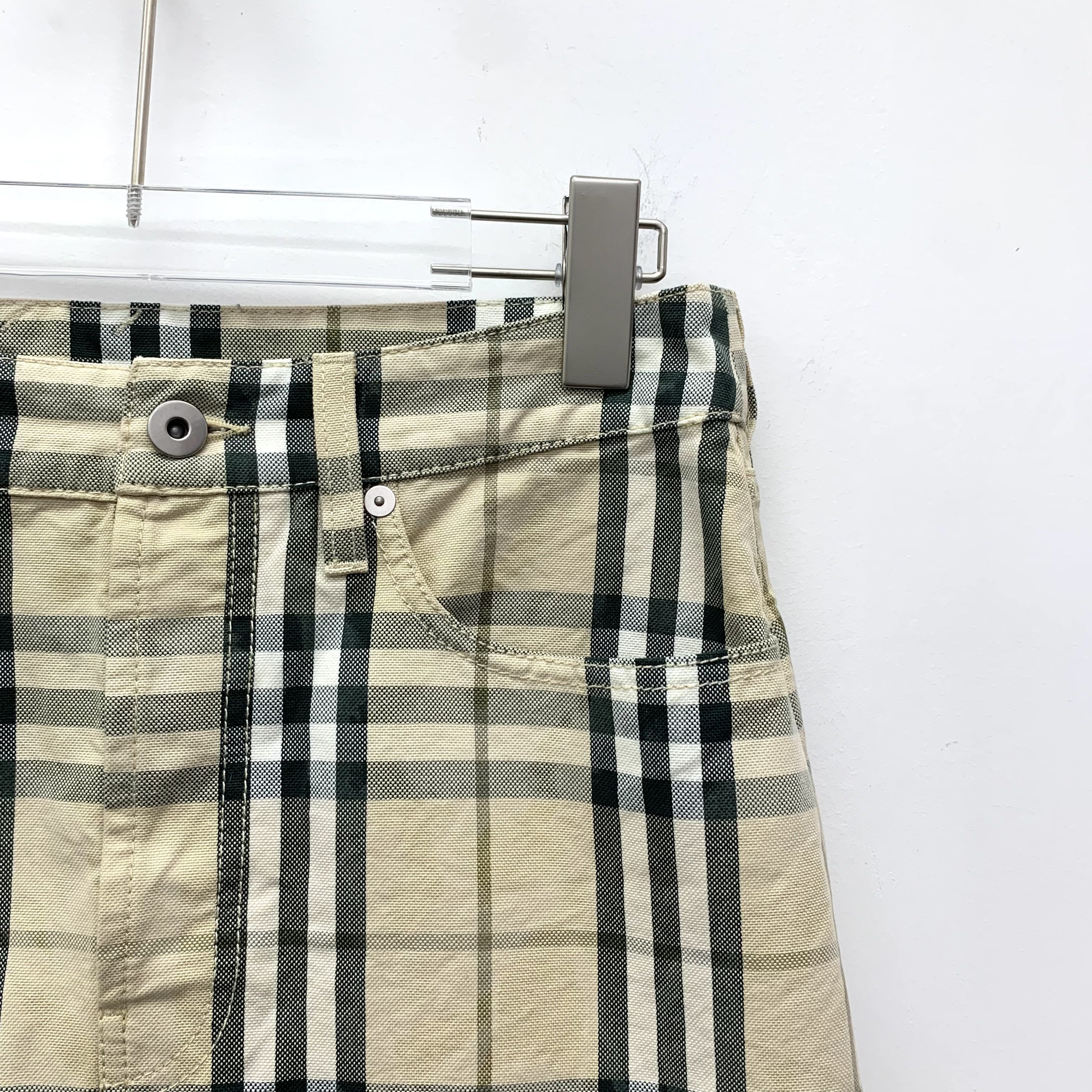 Burberry Burberry Check Cotton Skirt Khaki (Size M) Size 27" / US 4 / IT 40 - 4 Thumbnail