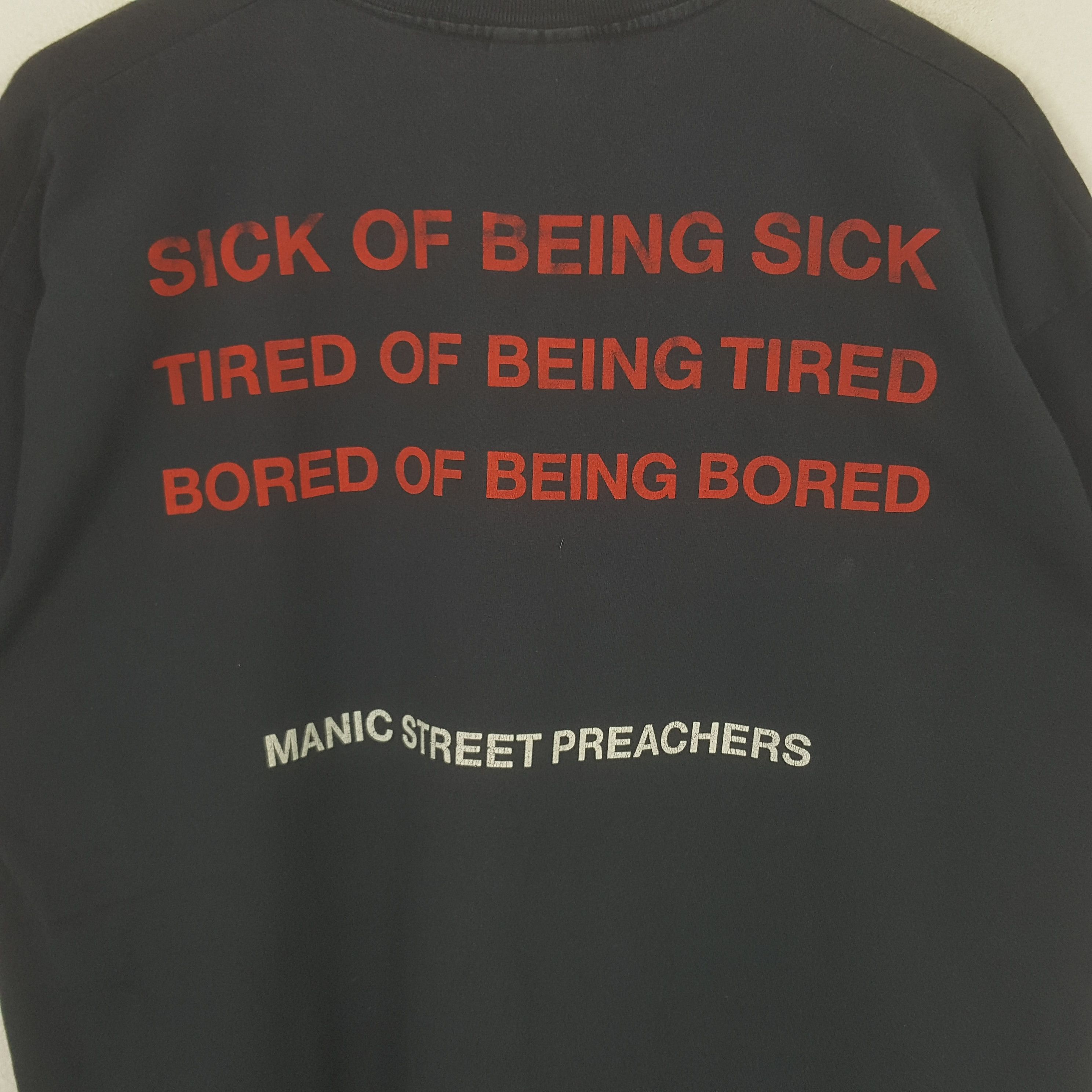 Band Tees Vintage Manic Street Preachers Rock Band 90's Tshirt RR26 Size US XL / EU 56 / 4 - 4 Thumbnail