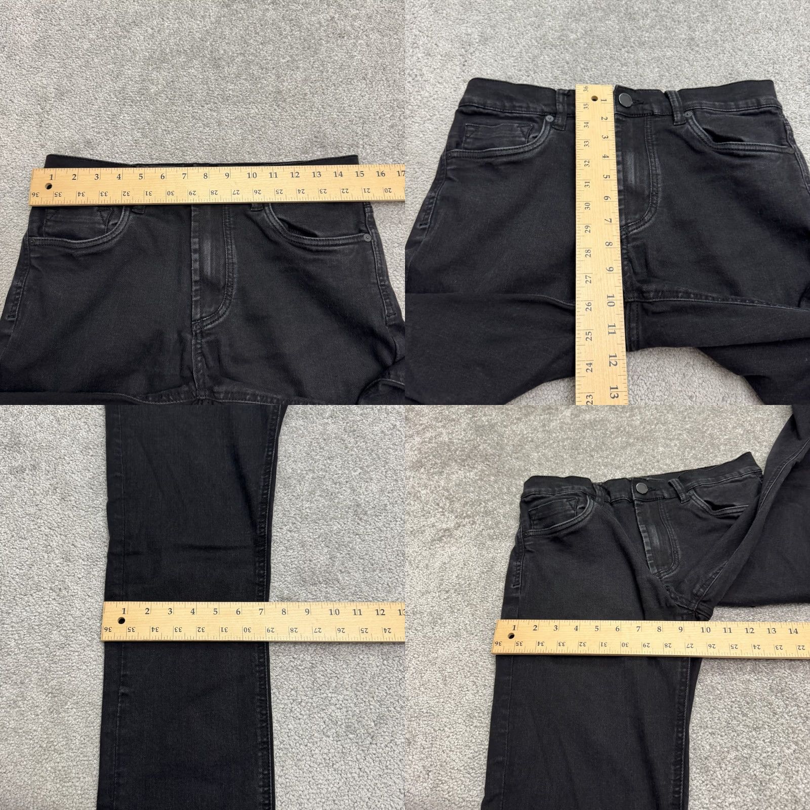 Vintage BLANKNYC Jeans Mens 32 Black Stretch Slim Fit Straight Leg Denim Horatio Casual Size US 32 / EU 48 - 9 Thumbnail