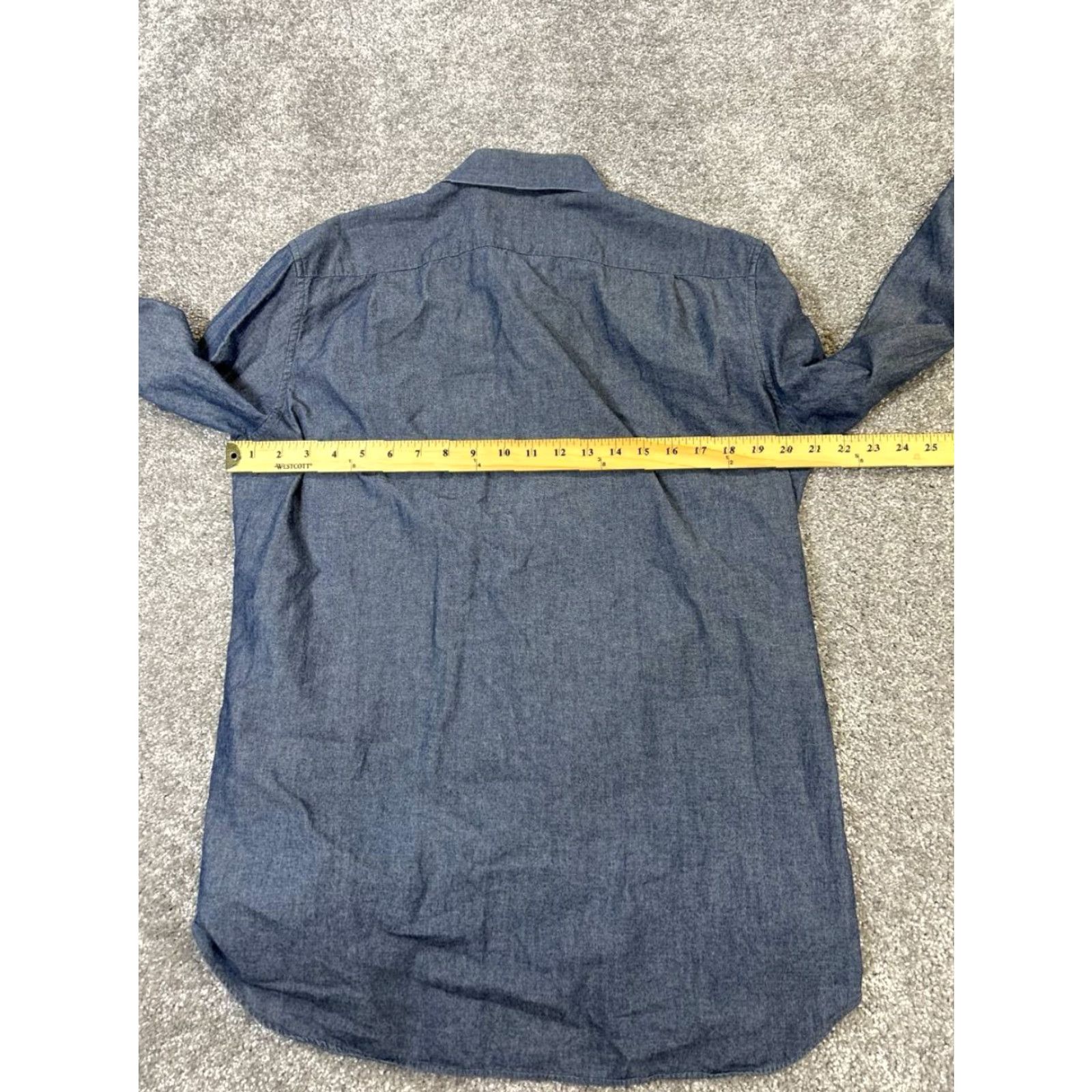 Bonobos Bonobos Shirt Mens 16 Blue Cotton Button Up Casual Slim Regular Button Up Shirt Bonobos Mens Blue Cotton 16 Size US L / EU 52-54 / 3 - 7 Thumbnail