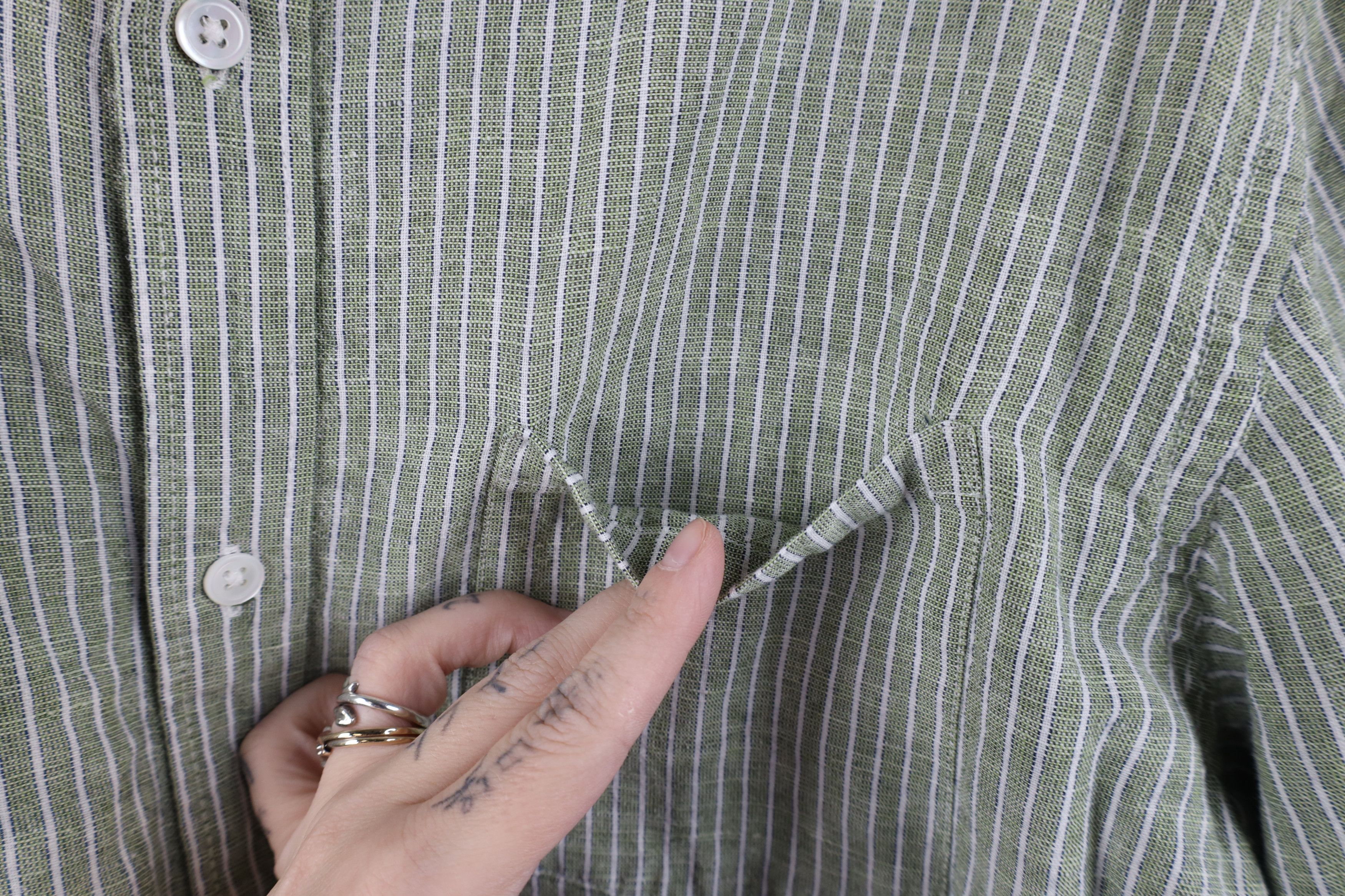 Banana Republic Banana Republic Blend Striped Collared button Down Shirt Size US L / EU 52-54 / 3 - 4 Thumbnail