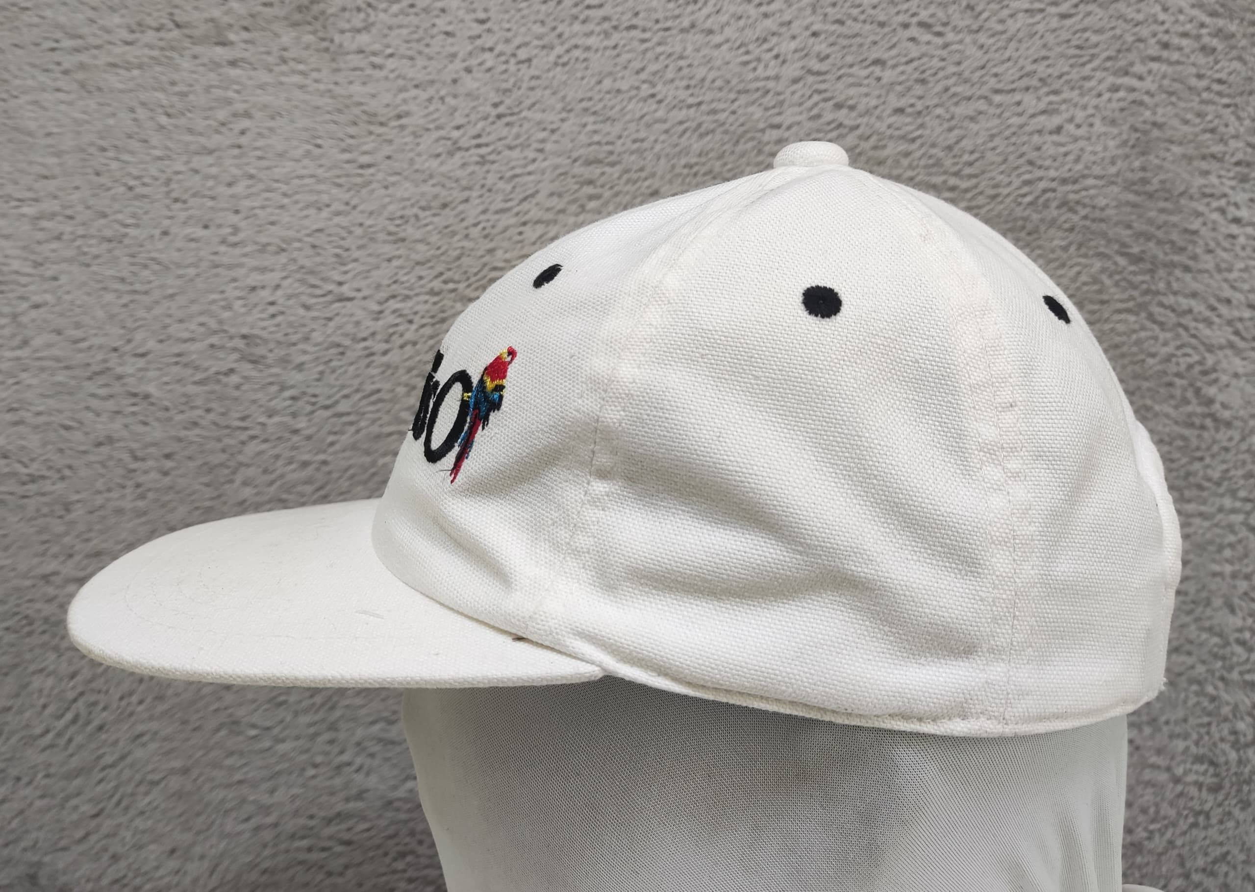 Vintage Paradiso Parrot Embroidered Cap Bridgestone Japan Style Size ONE SIZE - 4 Thumbnail