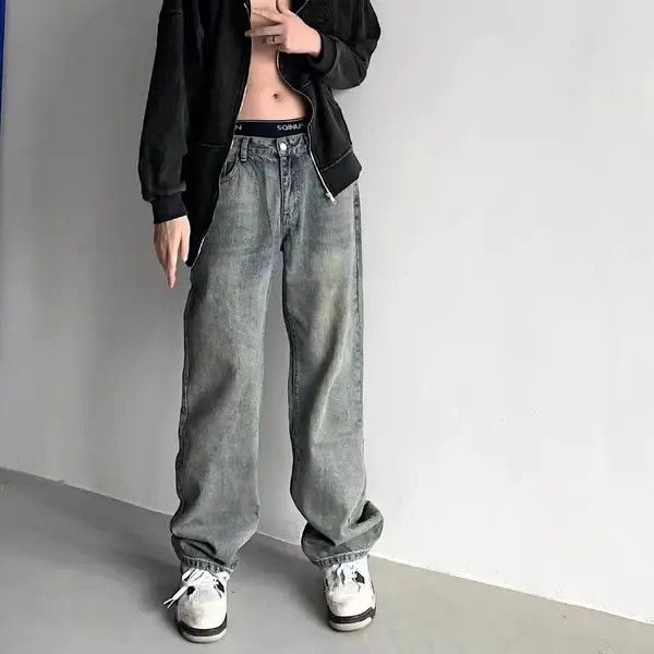 Japanese Brand VIBE vintage embroidered hip hop distressed baggy jeans Size US 30 / EU 46 - 4 Thumbnail