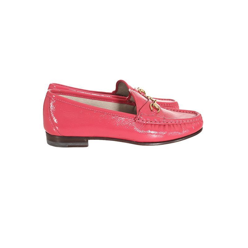 Gucci Gucci Pink Patent Leather Loafers - Size US 6.5 / EU 39-40 - 1 Thumbnail