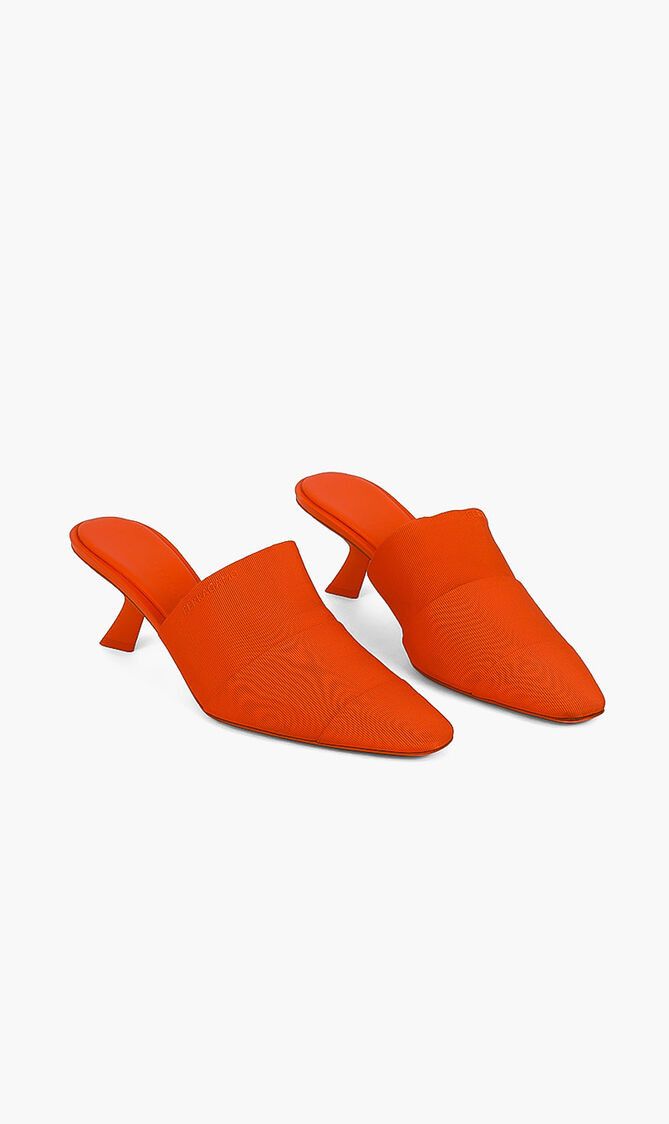 Salvatore Ferragamo o1y0426 Mules in Orange Size US 5.5 / IT 35.5 - 2 Thumbnail