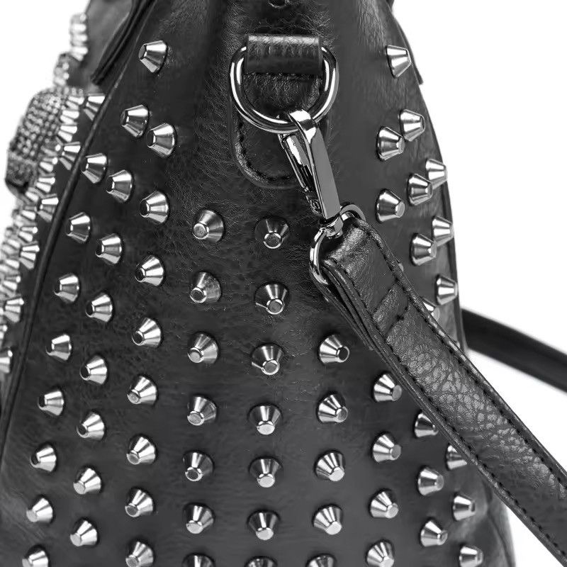 Other Y2K Punk Skull Rivet Leather Crossbody Bag Size ONE SIZE - 9 Thumbnail