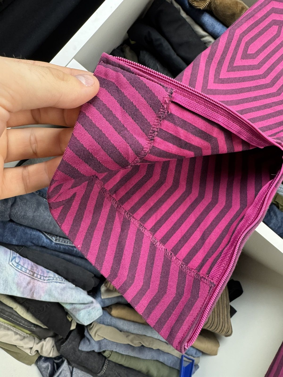 Issey Miyake Issey Miyake Women's Geometric Print Pants Size 3 Size 27" / US 4 / IT 40 - 14 Thumbnail