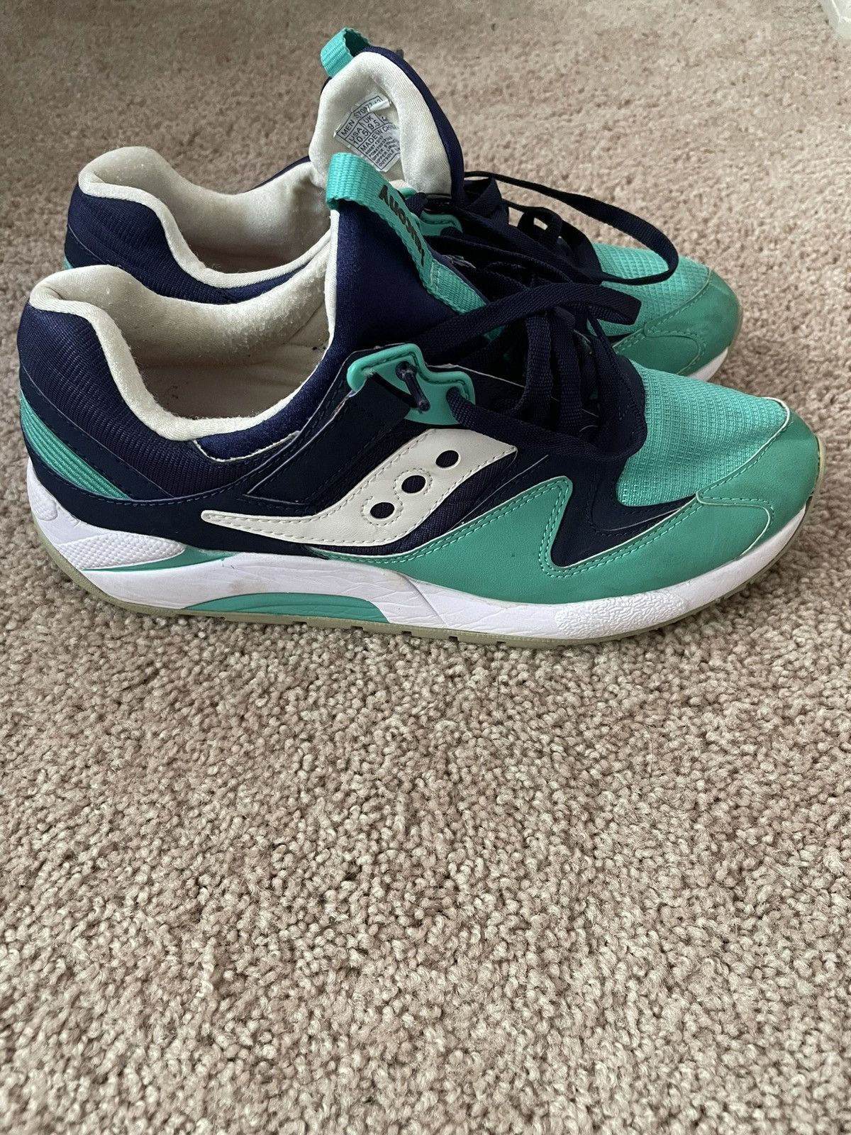 Saucony SAUCONY Grid 9000 “Navy Green” Size US 10.5 / EU 43-44 - 2 Thumbnail