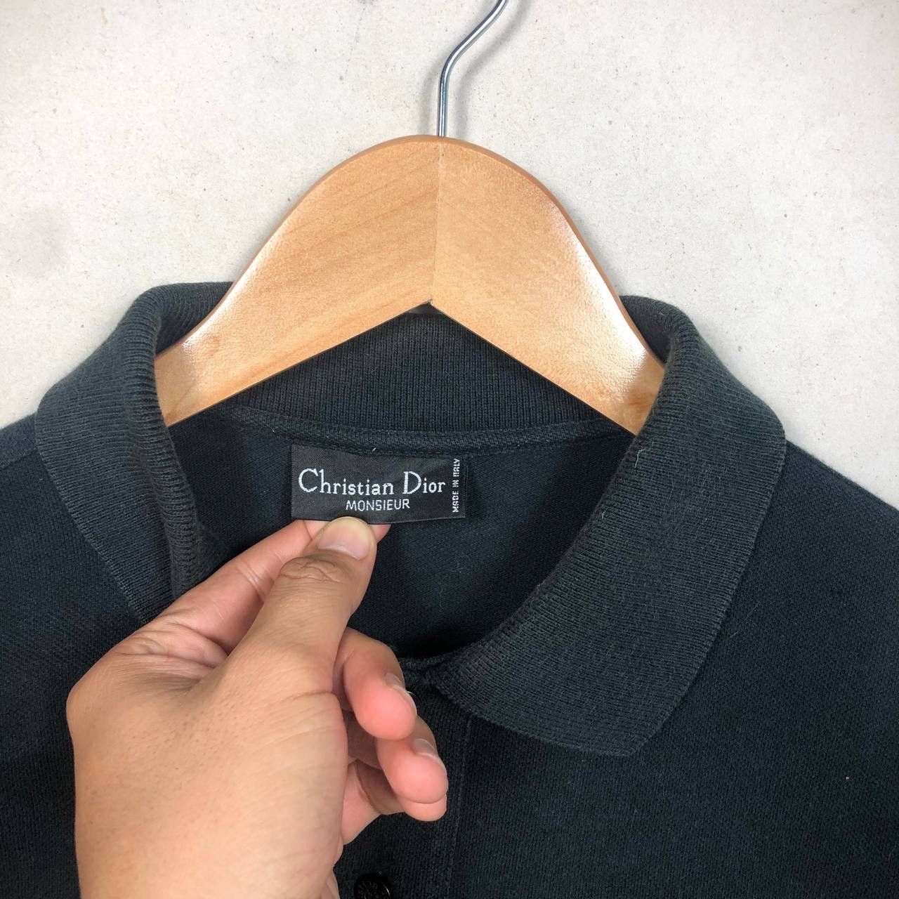 Christian Dior Monsieur Vintage Christian Dior Monsieur Black Polos Tshirt Size US M / EU 48-50 / 2 - 6 Thumbnail