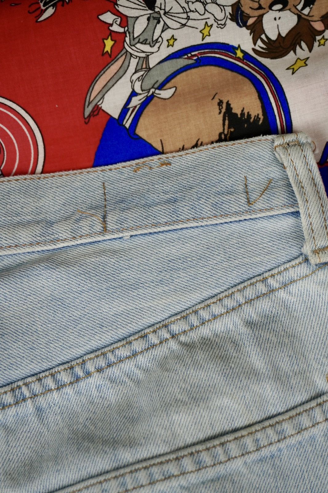 Levi's × Vintage Vintage Levis 501 Redline Selvedge Button #6 Grunge Baggy Size US 30 / EU 46 - 11 Thumbnail