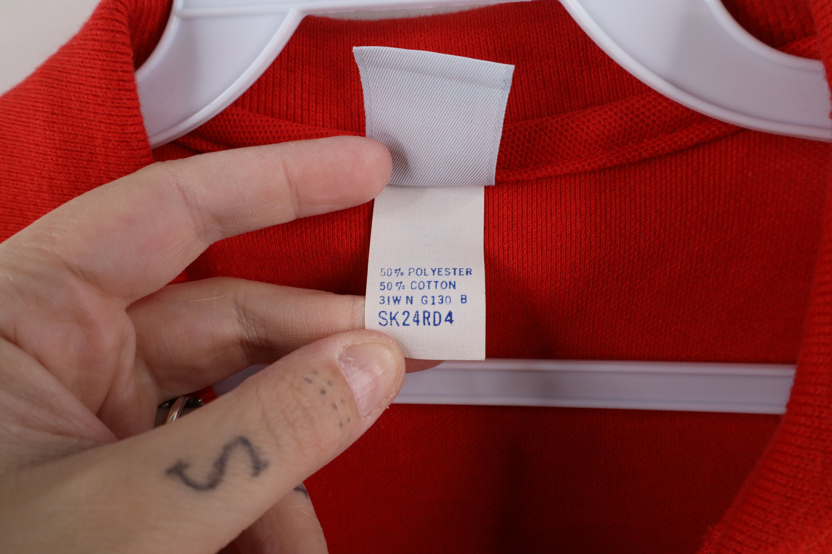 Vintage Vintage 90s Streetwear Service Ohio Polo Shirt Red USA Size US XL / EU 56 / 4 - 7 Thumbnail