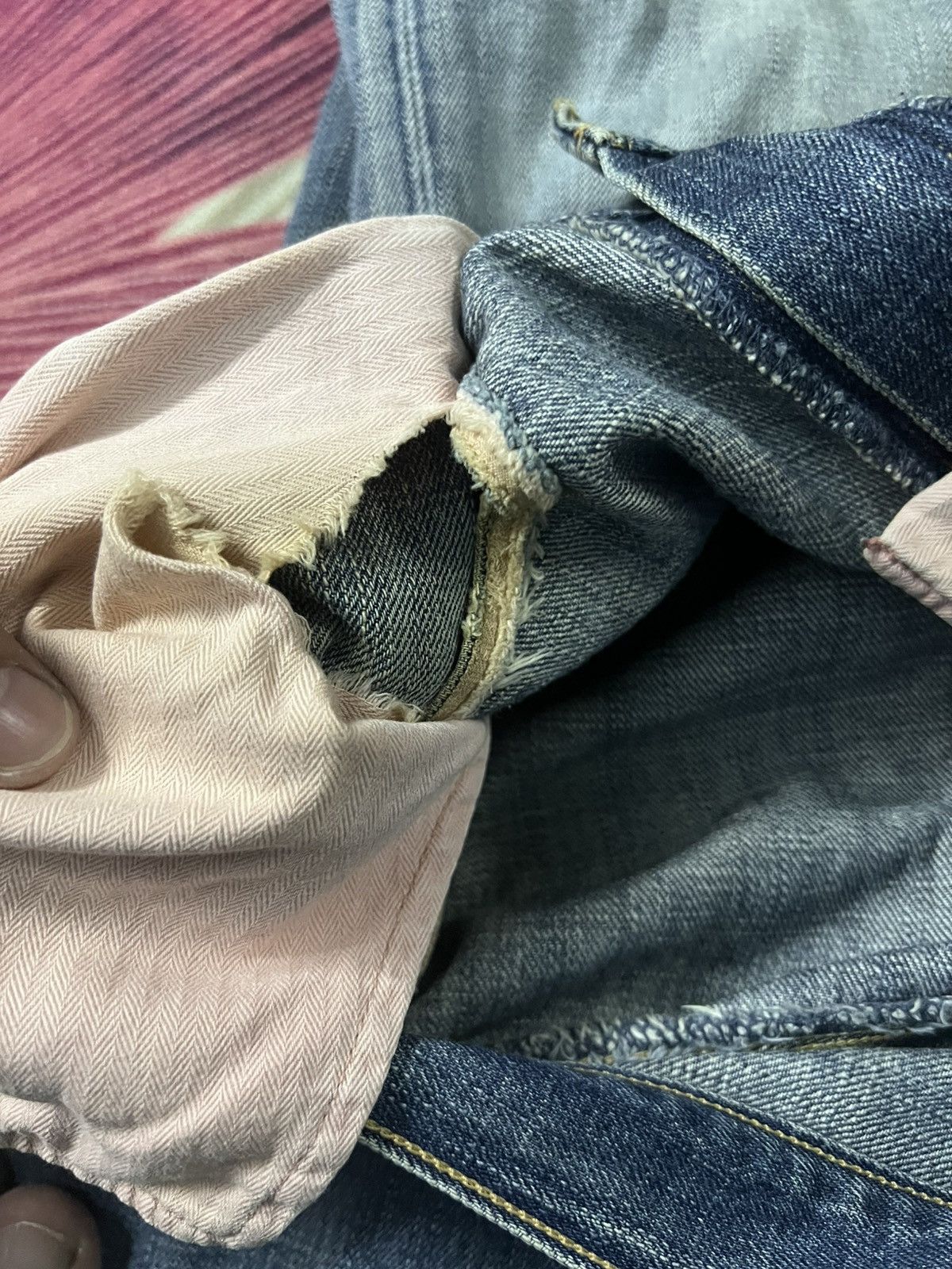 Levi's VINTAGE LEVIS 554 FADED BAGGYJEAN Size US 32 / EU 48 - 18 Thumbnail