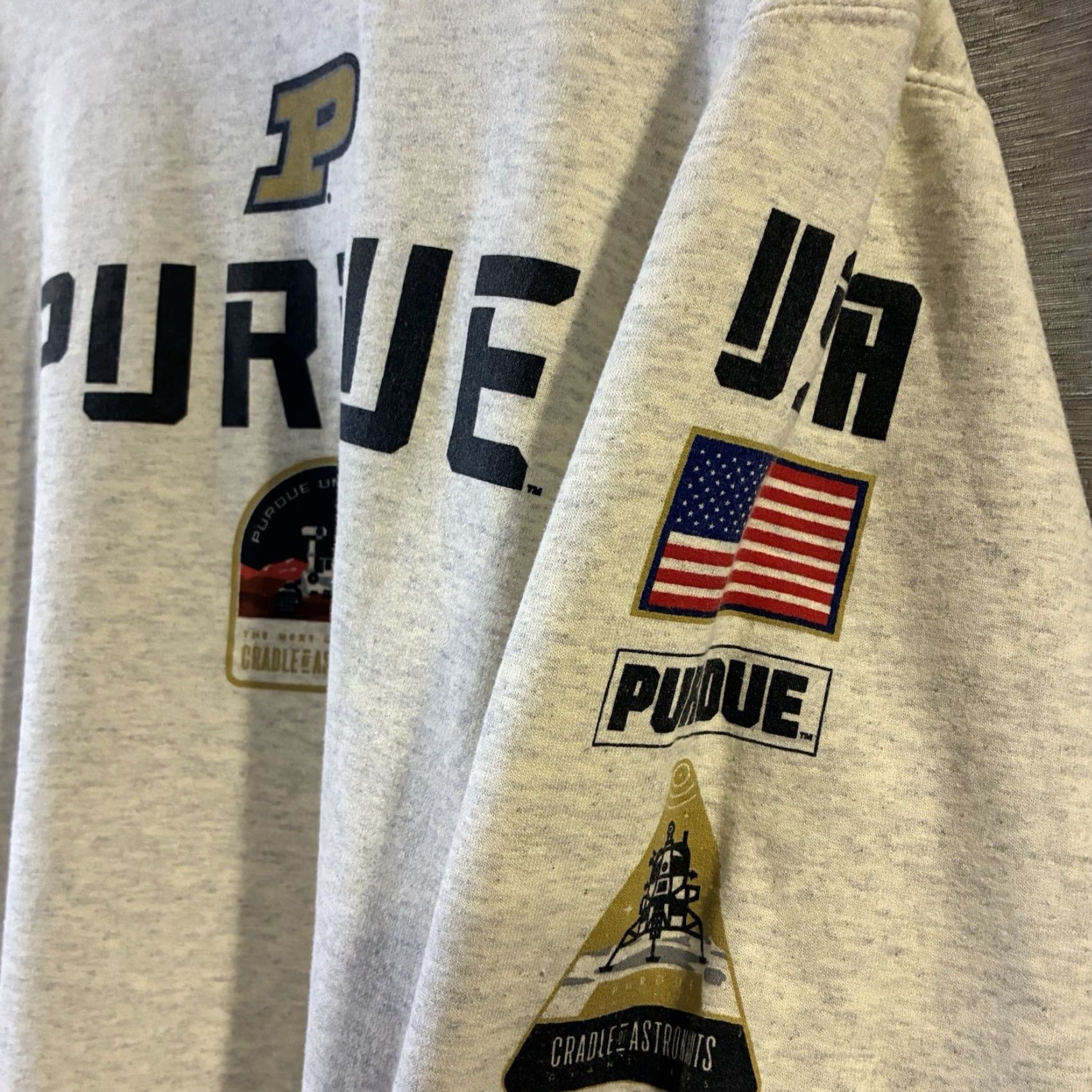 Champion VINTAGE Champion Purdue Cradle of Astronauts Space Patch Hoodie Men Size US M / EU 48-50 / 2 - 4 Thumbnail