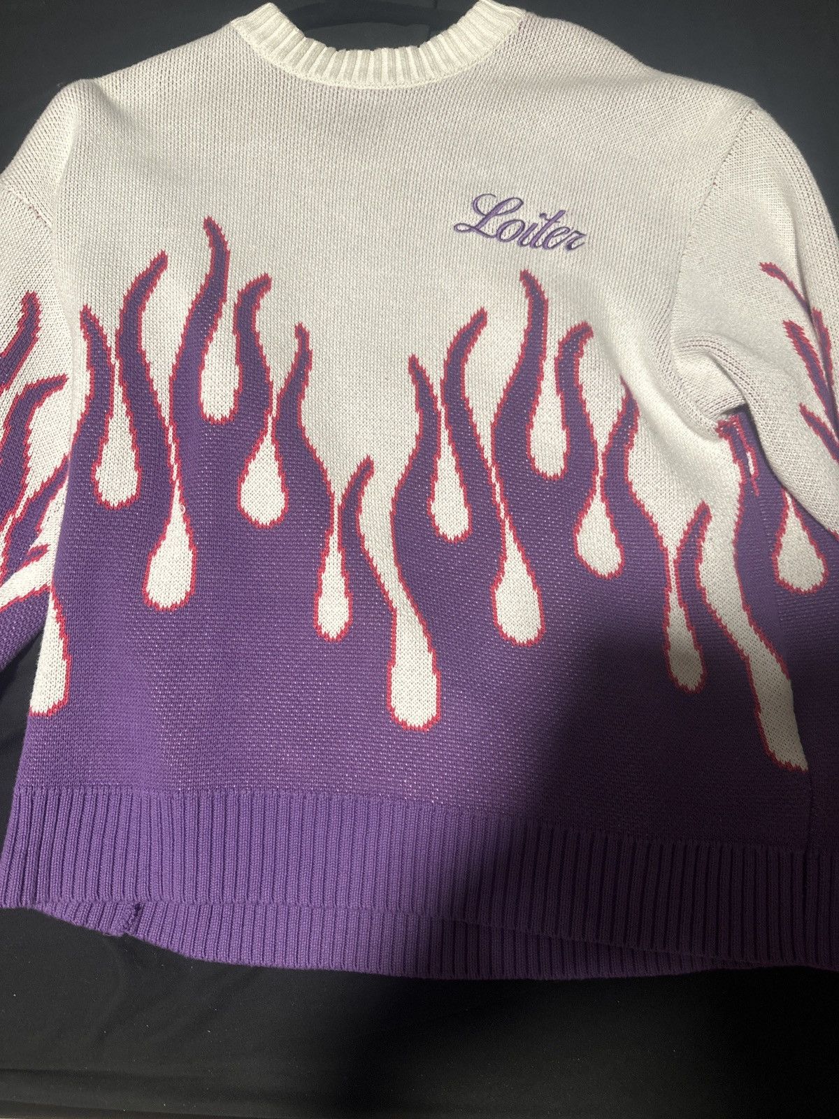 Other White and purple loiter sweater Size US M / EU 48-50 / 2 - 2 Thumbnail